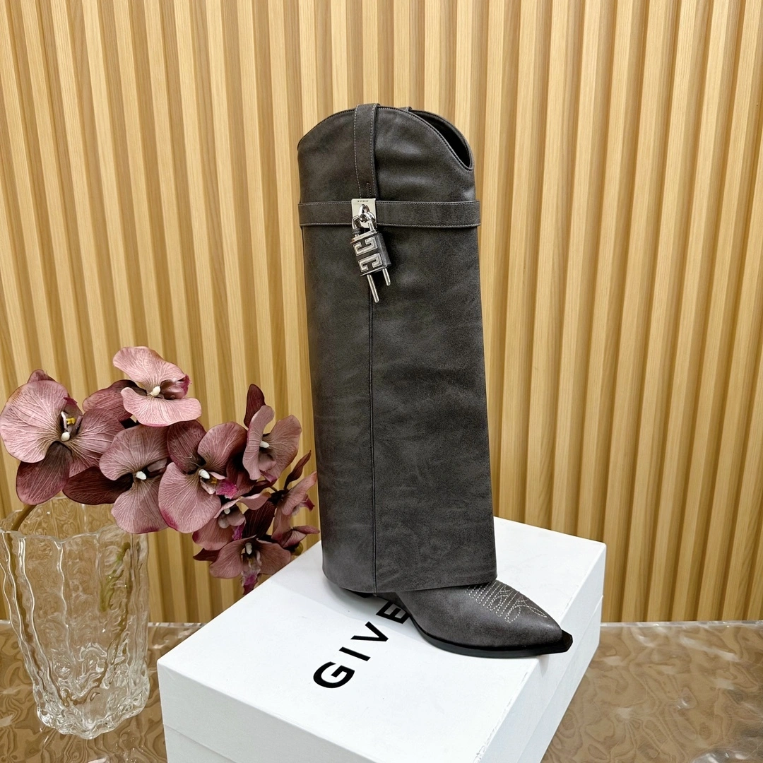 COCO-- 6iv593hy BE702YE1WZ-001 Heel height：6CM waxed skin sheepskin item:D-X313J1243