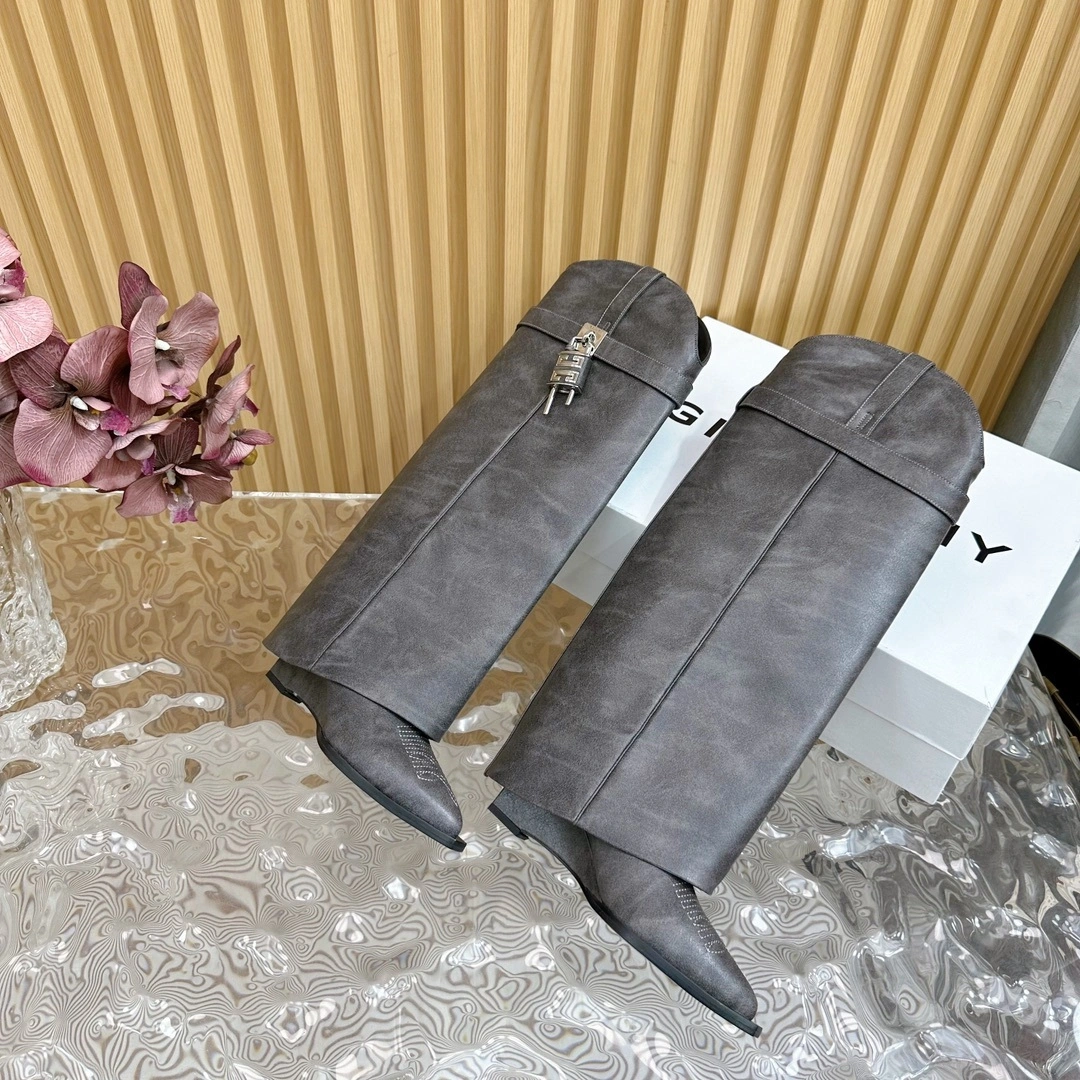 COCO-- 6iv593hy BE702YE1WZ-001 Heel height：6CM waxed skin sheepskin item:D-X313J1243