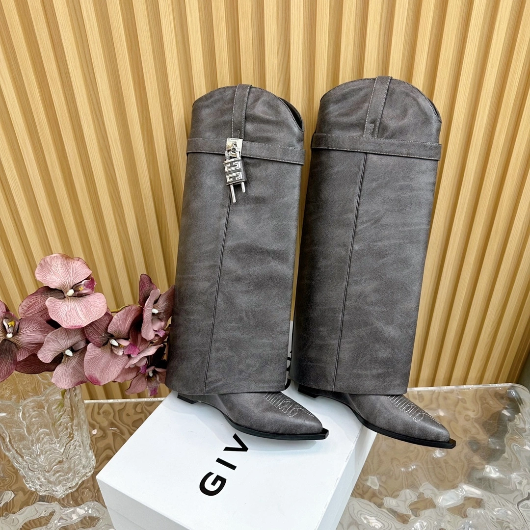 COCO-- 6iv593hy BE702YE1WZ-001 Heel height：6CM waxed skin sheepskin item:D-X313J1243