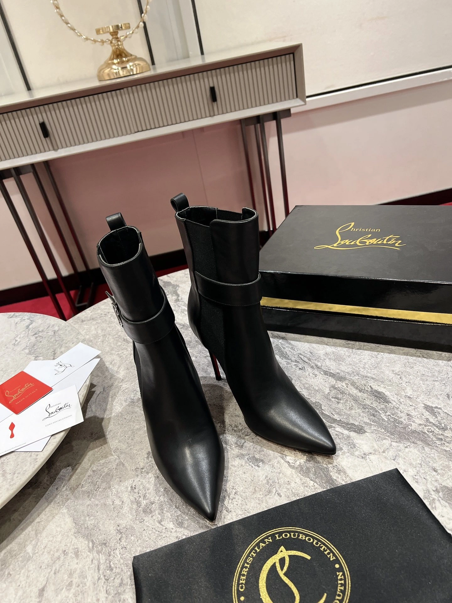 COCO--- 10CM Heel height Calfskin sheepskin item：C-X062L1210R
