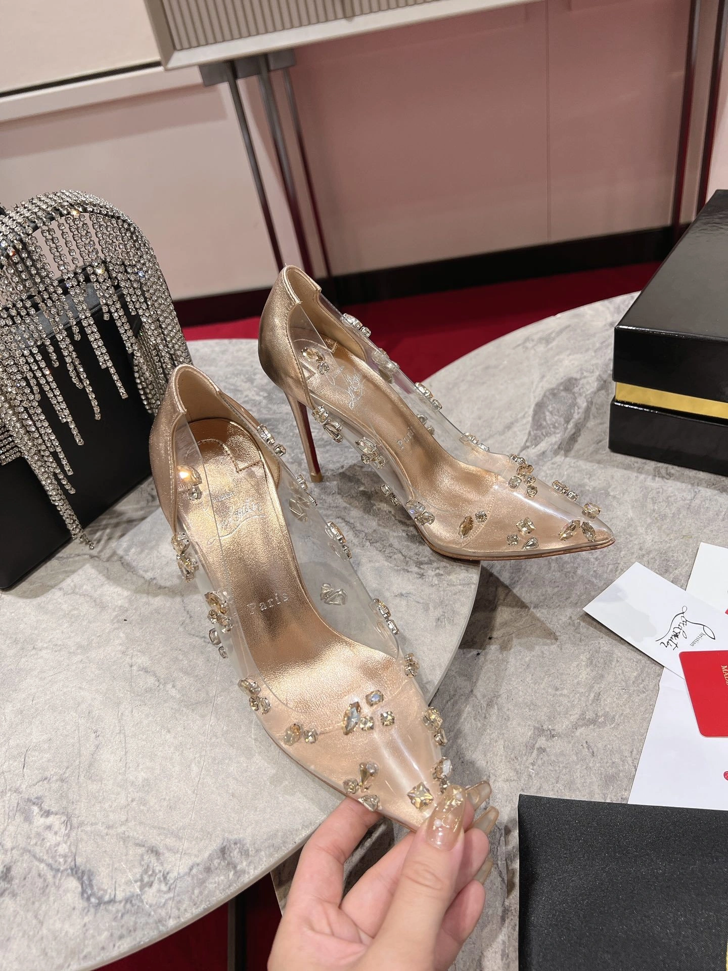 COCO--- 3230291F608 10cmHeel height Calfskin item：C-X062L1239R
