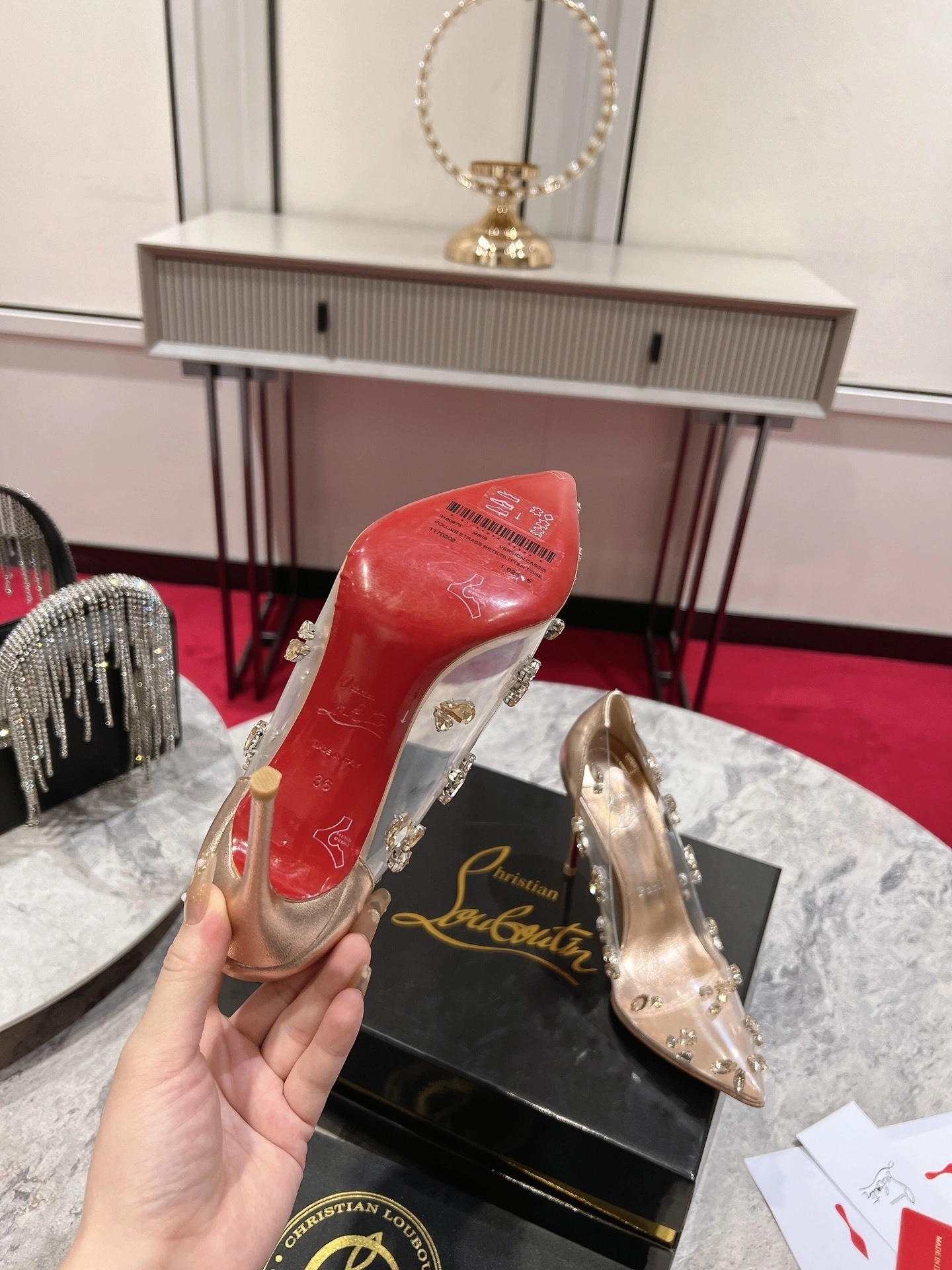 COCO--- 3230291F608 10cmHeel height Calfskin item：C-X062L1239R