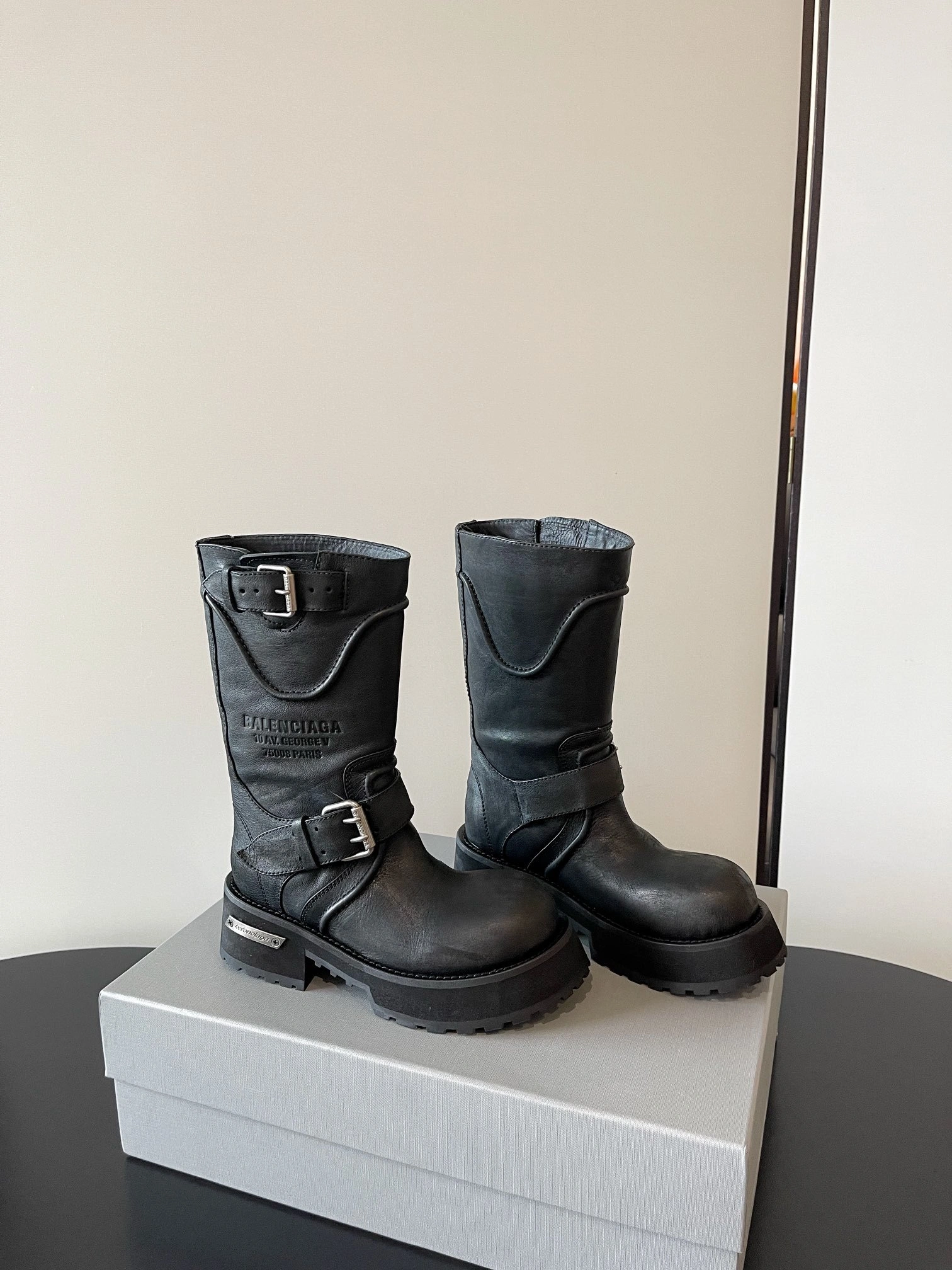 COCO-- 218593i161 833585WCAL11080 cowhide Thick soles :5CM item:E-X362H2730