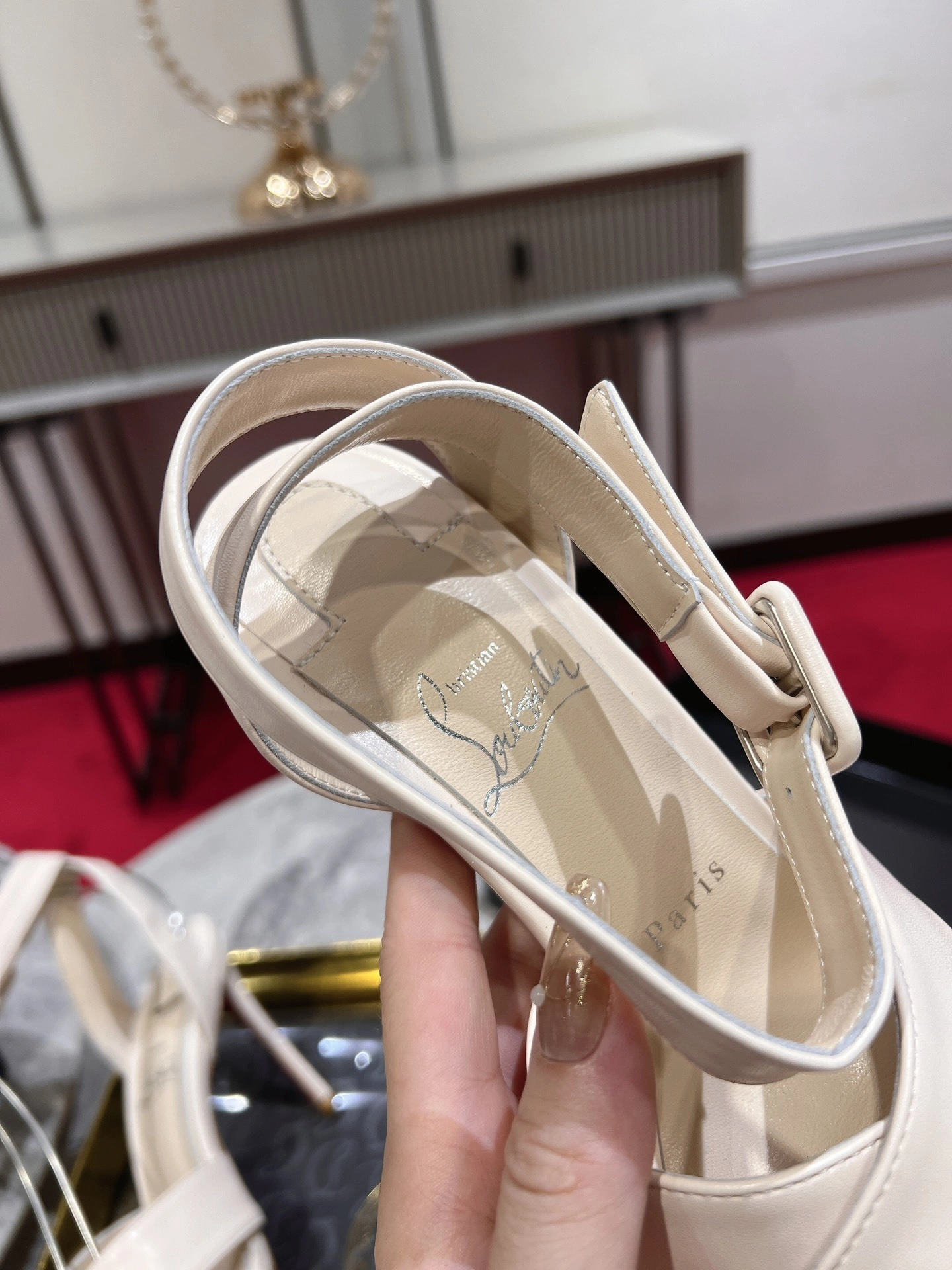 COCO-- 3230001F608 Heel height：10CM cowhide item:D-X158D1041