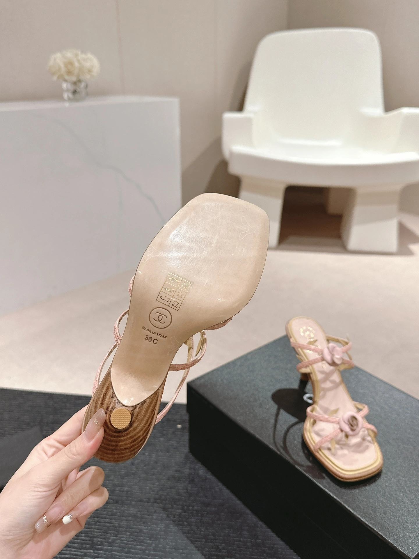 COCO-- 3h1958 T24SA06517 Heel height：6CM sheepskin item:D-X000F0756