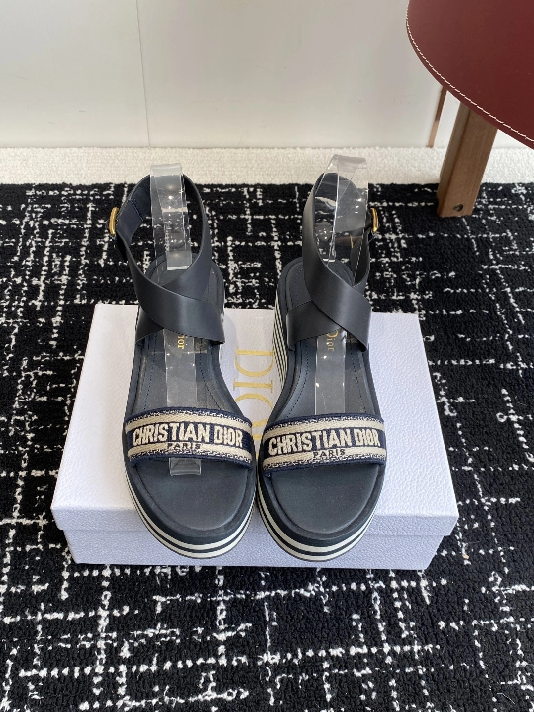 COCO-- 4ior KCO270ERC_S56B cowhide Heel height：7CM embroidery item:E-X000F1305