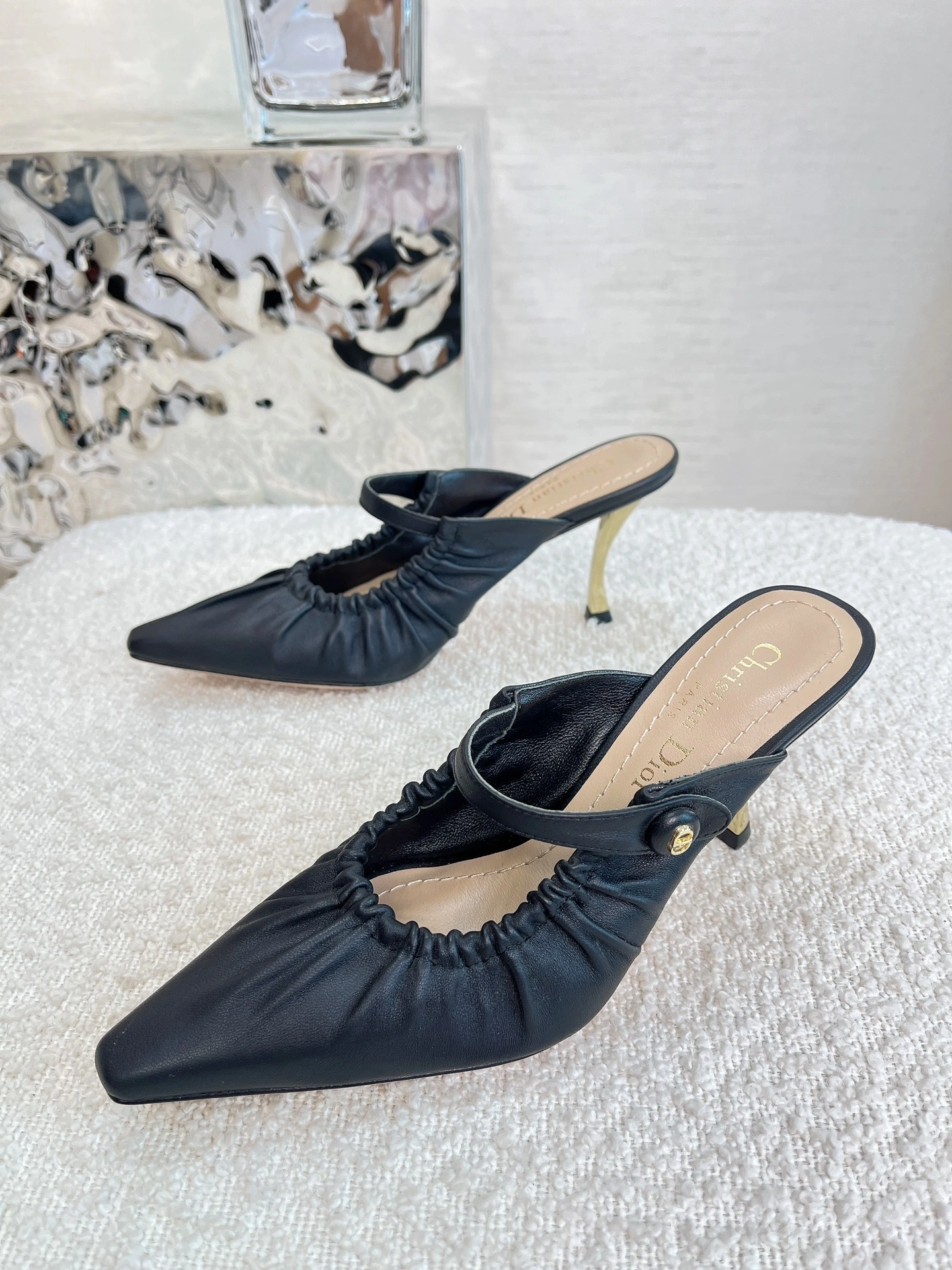 COCO-- 4ior KCV001LAB_S900 Heel height：8CM sheepskin item:E-X000D4048