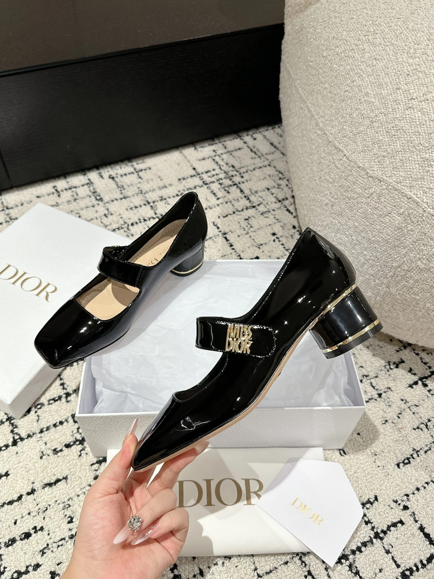 COCO-- 4ior KCV268VNI_S900 cowhide sheepskin Heel height：5CM item:D-X158J2233