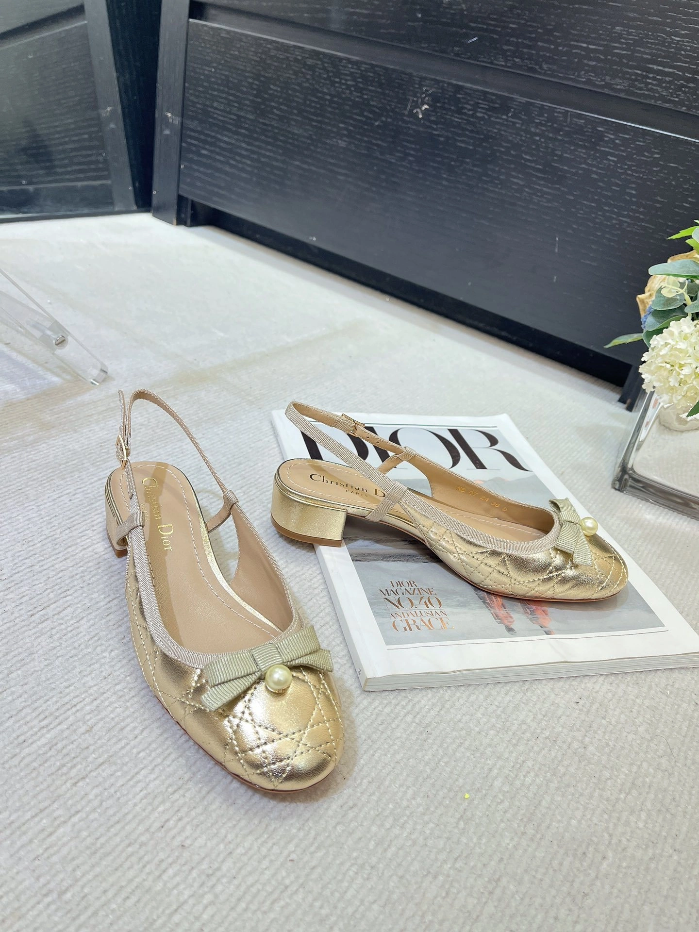 COCO-- 4ior KDB968CQA_S49K cowhide Ballet Heel height：3cm item:E-X000H2344