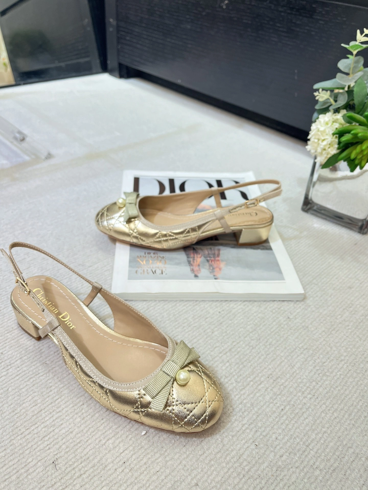 COCO-- 4ior KDB968CQA_S49K cowhide Ballet Heel height：3cm item:E-X000H2344