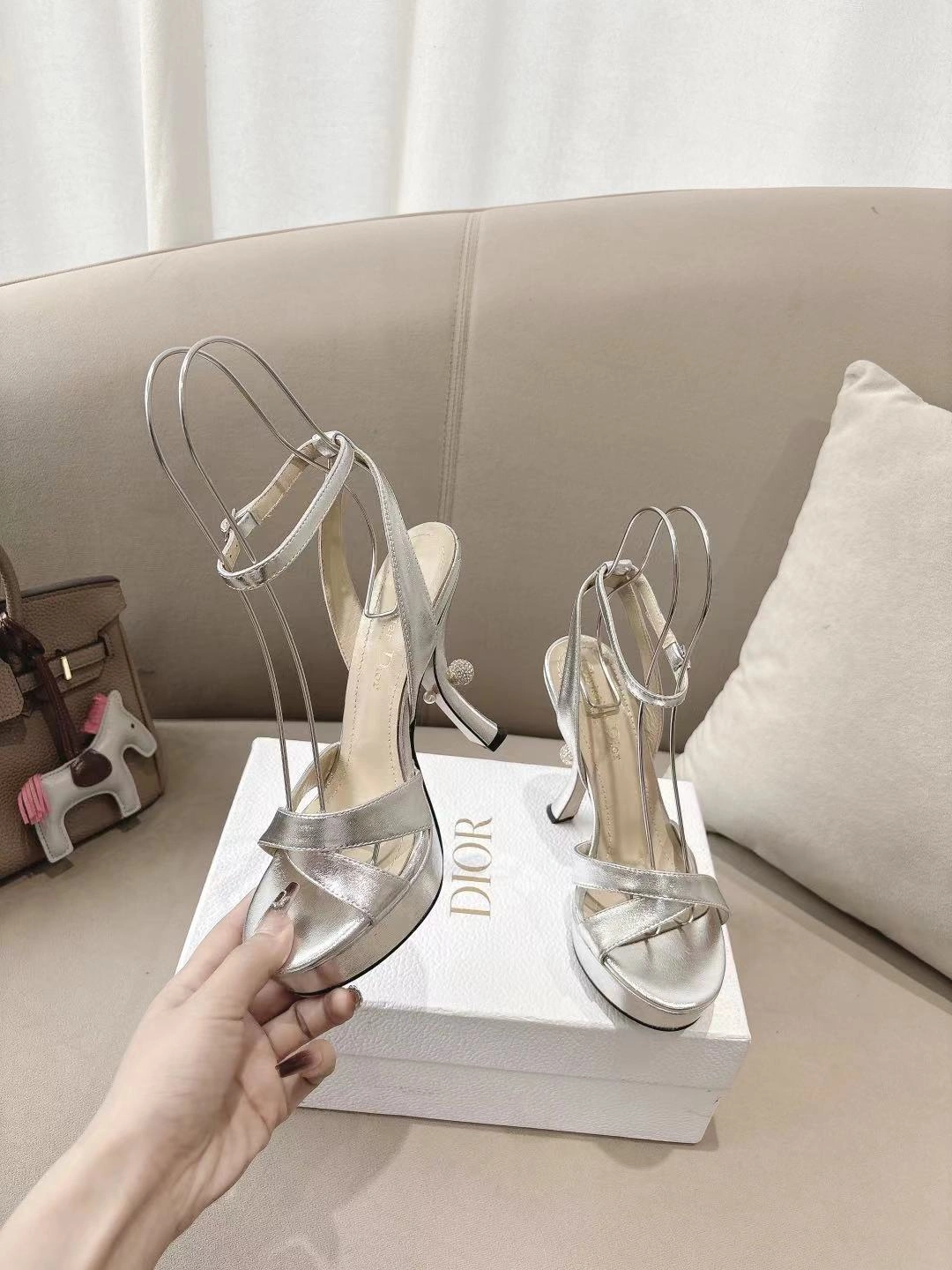 COCO-- 4ior KDO169LAM_S46K sheepskin Heel height：11CM item:E-X000H1623