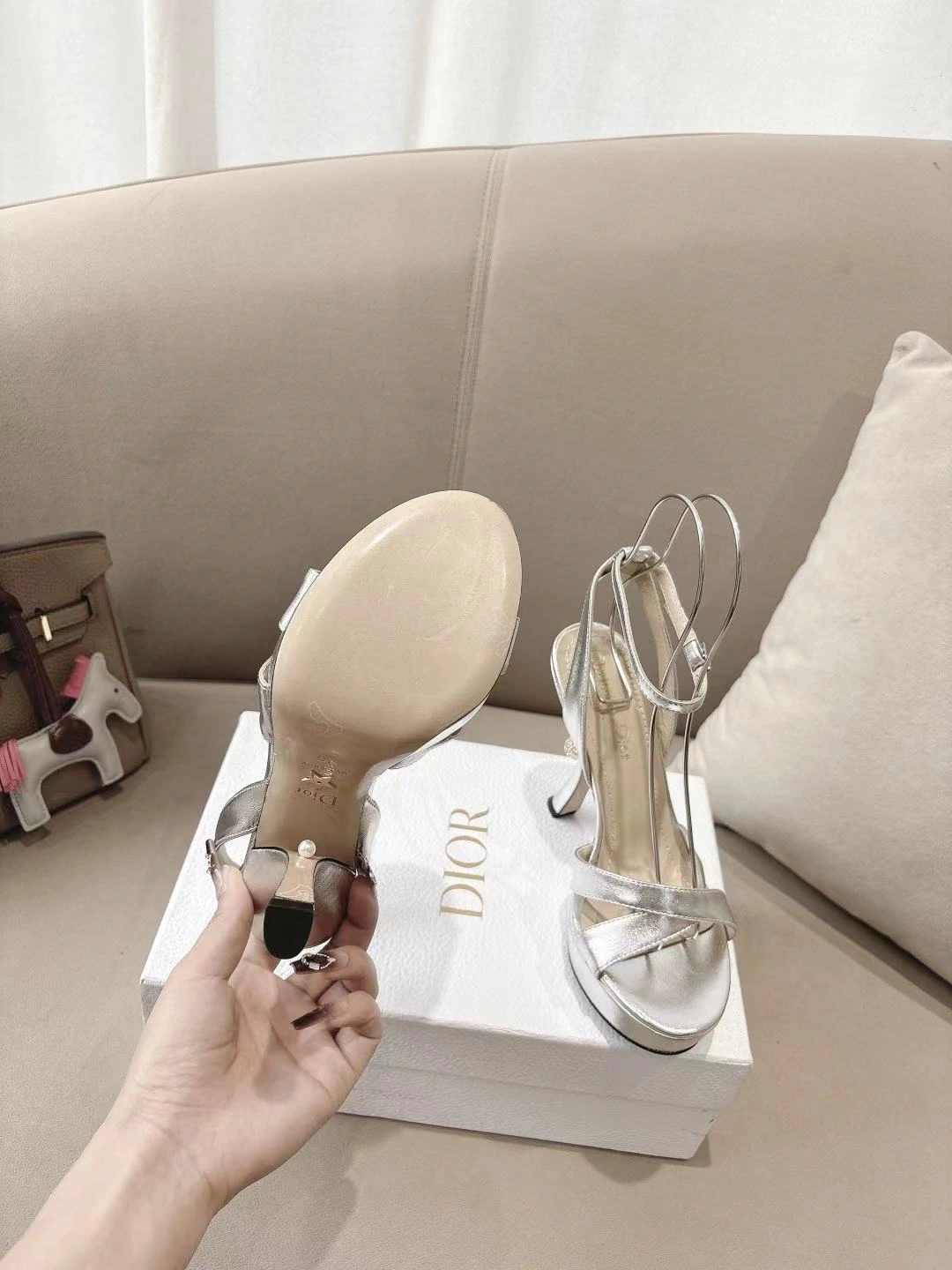 COCO-- 4ior KDO169LAM_S46K sheepskin Heel height：11CM item:E-X000H1623