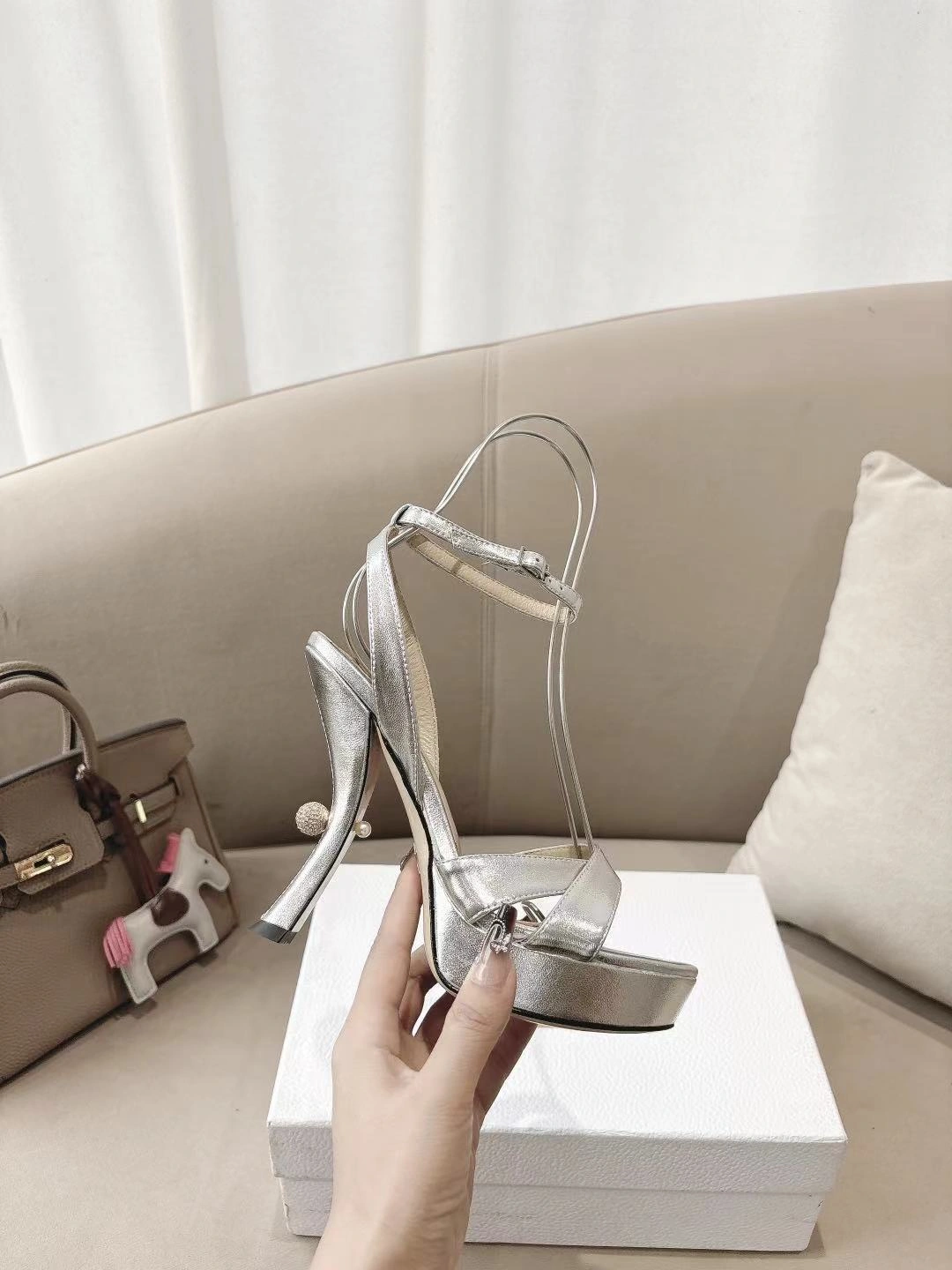 COCO-- 4ior KDO169LAM_S46K sheepskin Heel height：11CM item:E-X000H1623