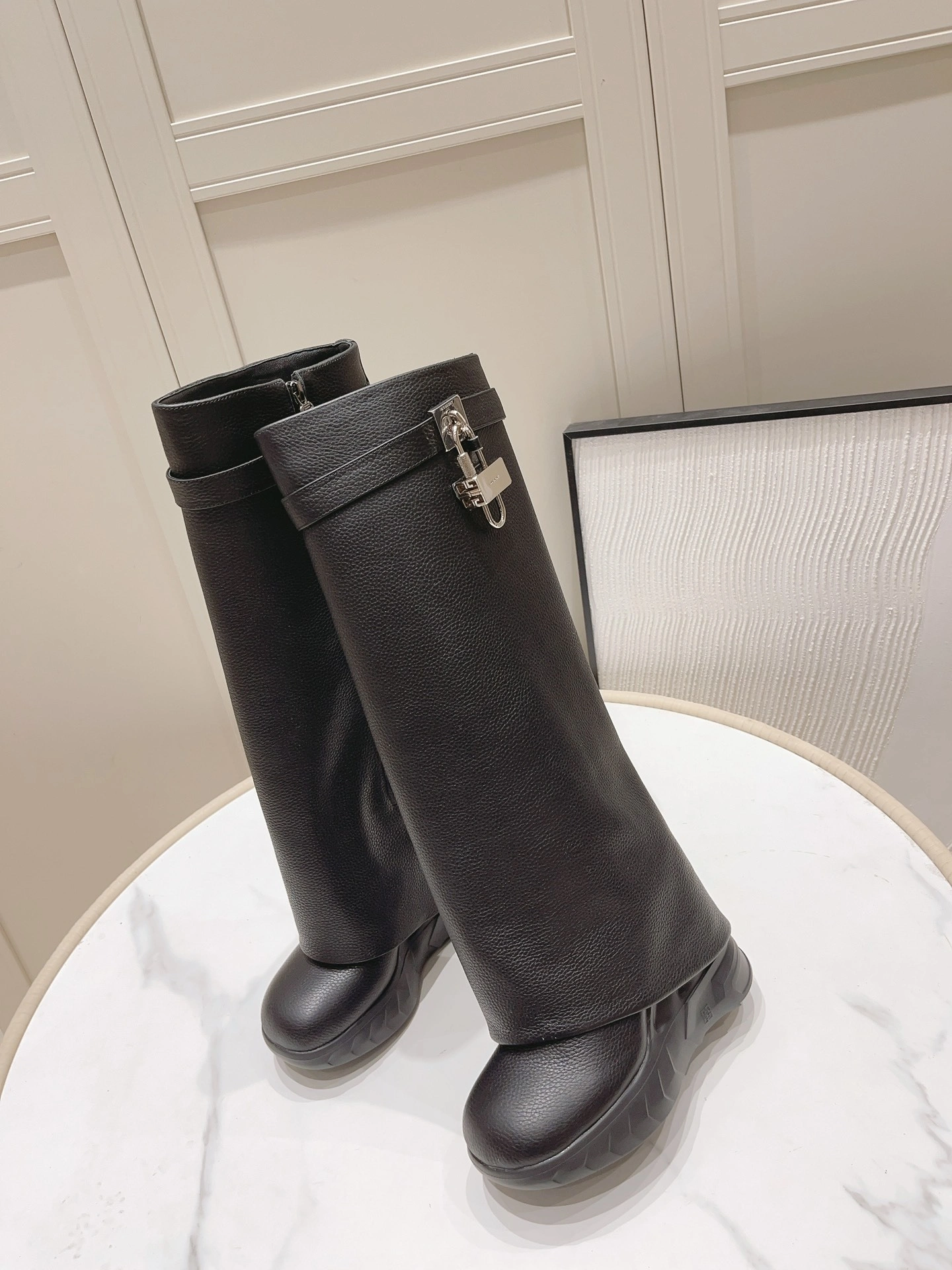 COCO-- 6iv593hy BE7031E1XN-001 Heel height：12CM cowhide item:D-X315J1242