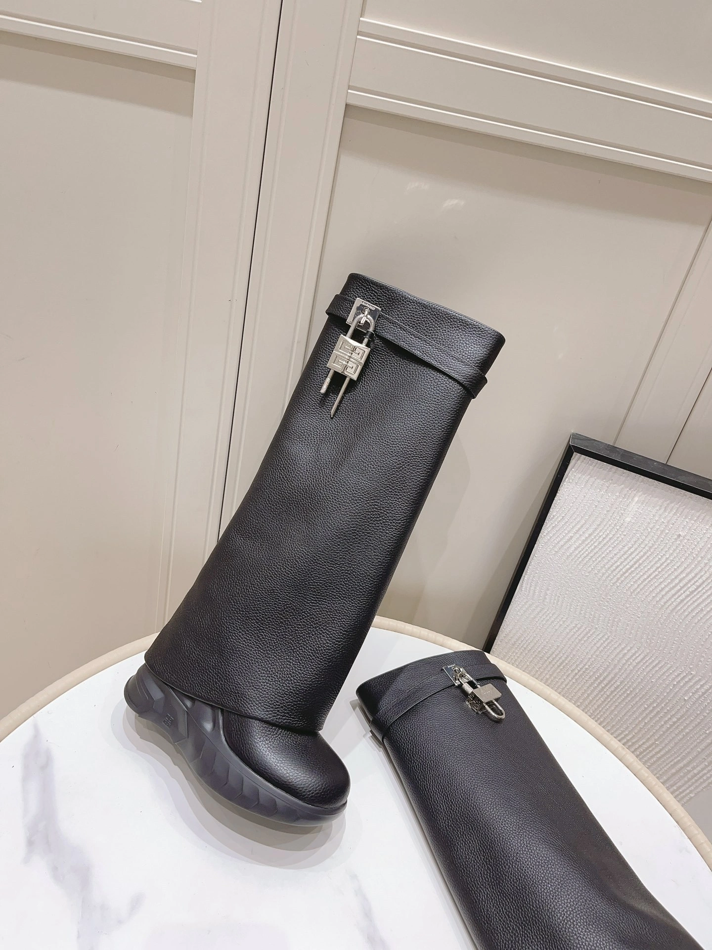COCO-- 6iv593hy BE7031E1XN-001 Heel height：12CM cowhide item:D-X315J1242
