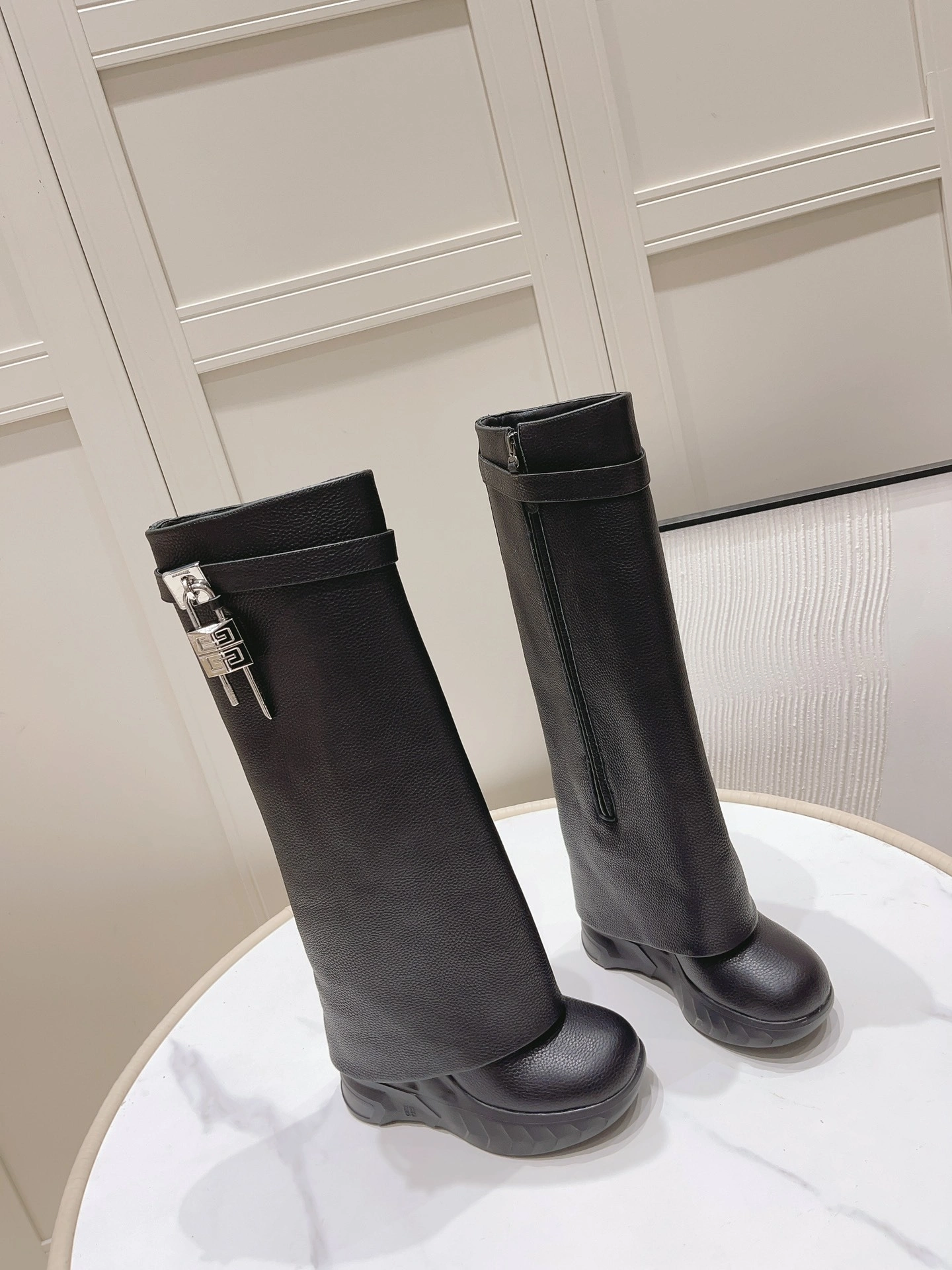 COCO-- 6iv593hy BE7031E1XN-001 Heel height：12CM cowhide item:D-X315J1242