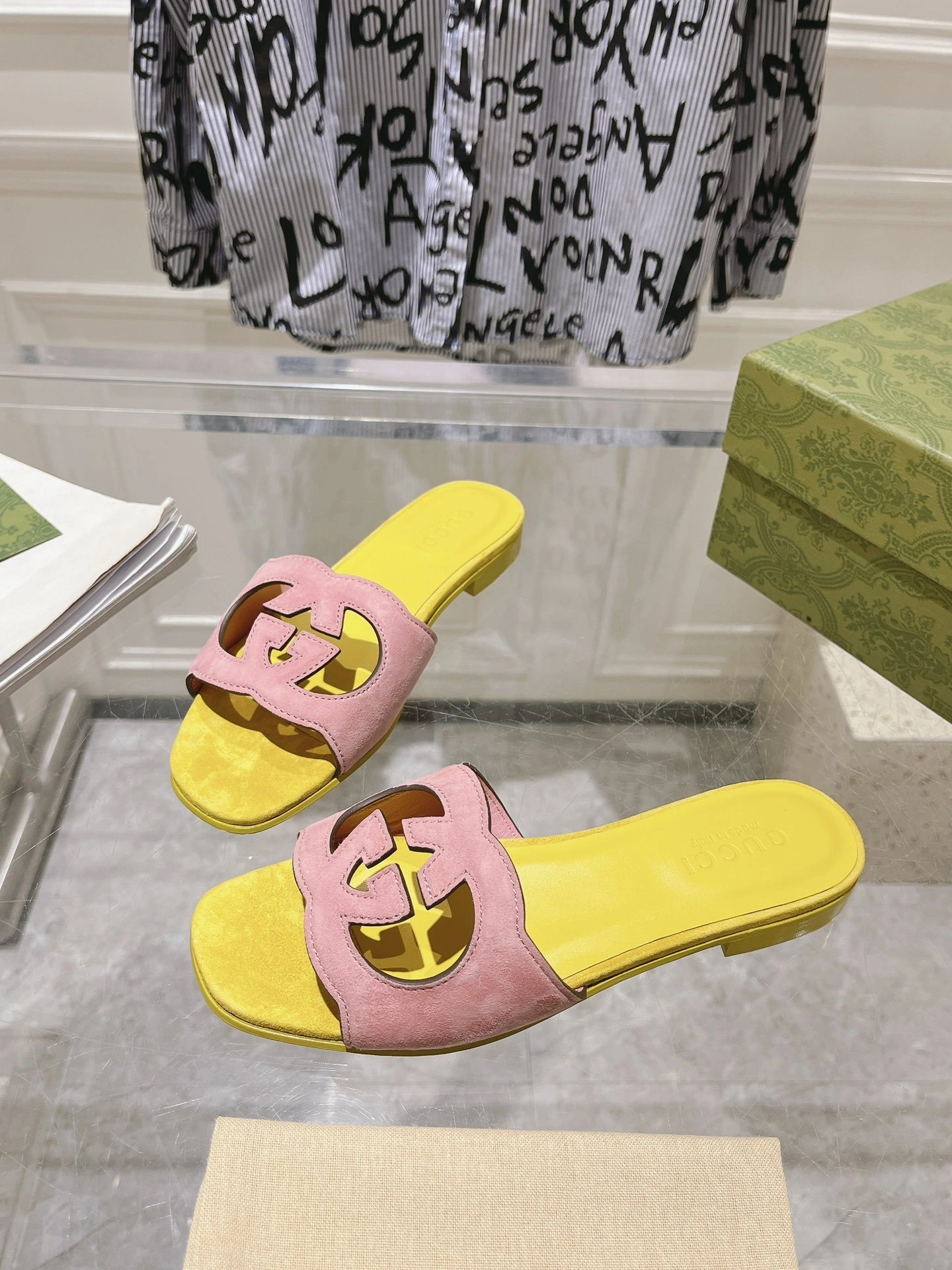 COCO-- 6u33i 694451 C2000 5911 Heel height：1CM cowhide sheepskin item:D-X000H2213