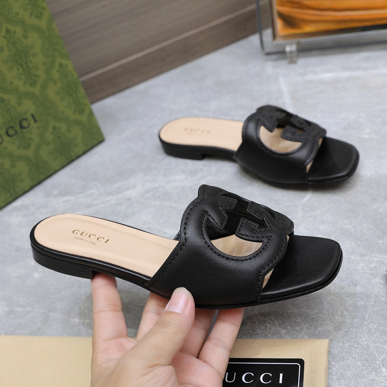 COCO-- 6u33i 694451 US000 1000 sheepskin Heel height：1CM item:D-X000H2218