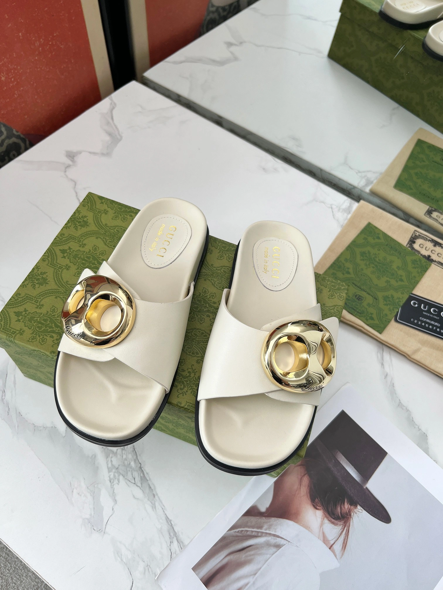COCO-- 6u33i 794176 AAAZG 9540 Heel height：1CM cowhide item:D-X000H2877
