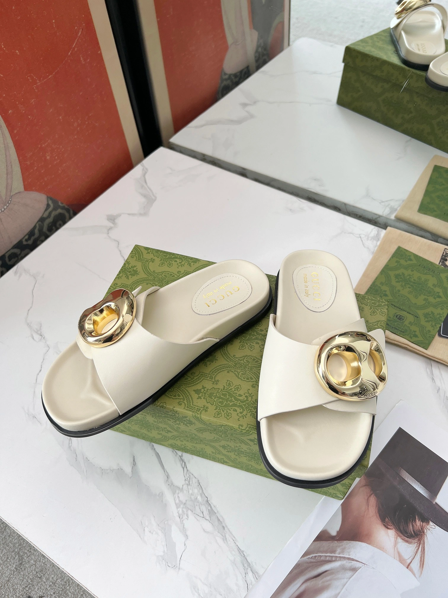 COCO-- 6u33i 794176 AAAZG 9540 Heel height：1CM cowhide item:D-X000H2877