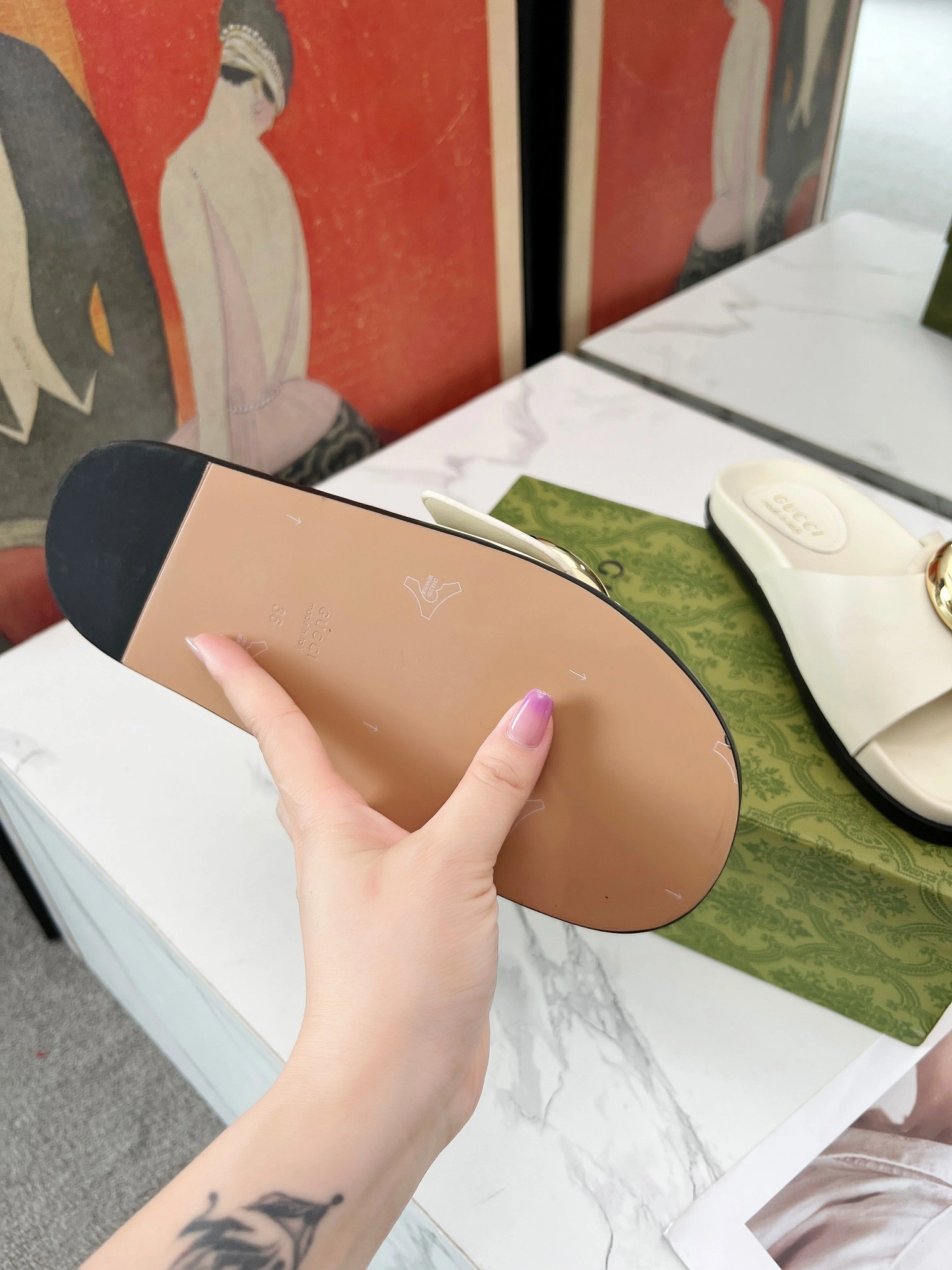 COCO-- 6u33i 794176 AAAZG 9540 Heel height：1CM cowhide item:D-X000H2877