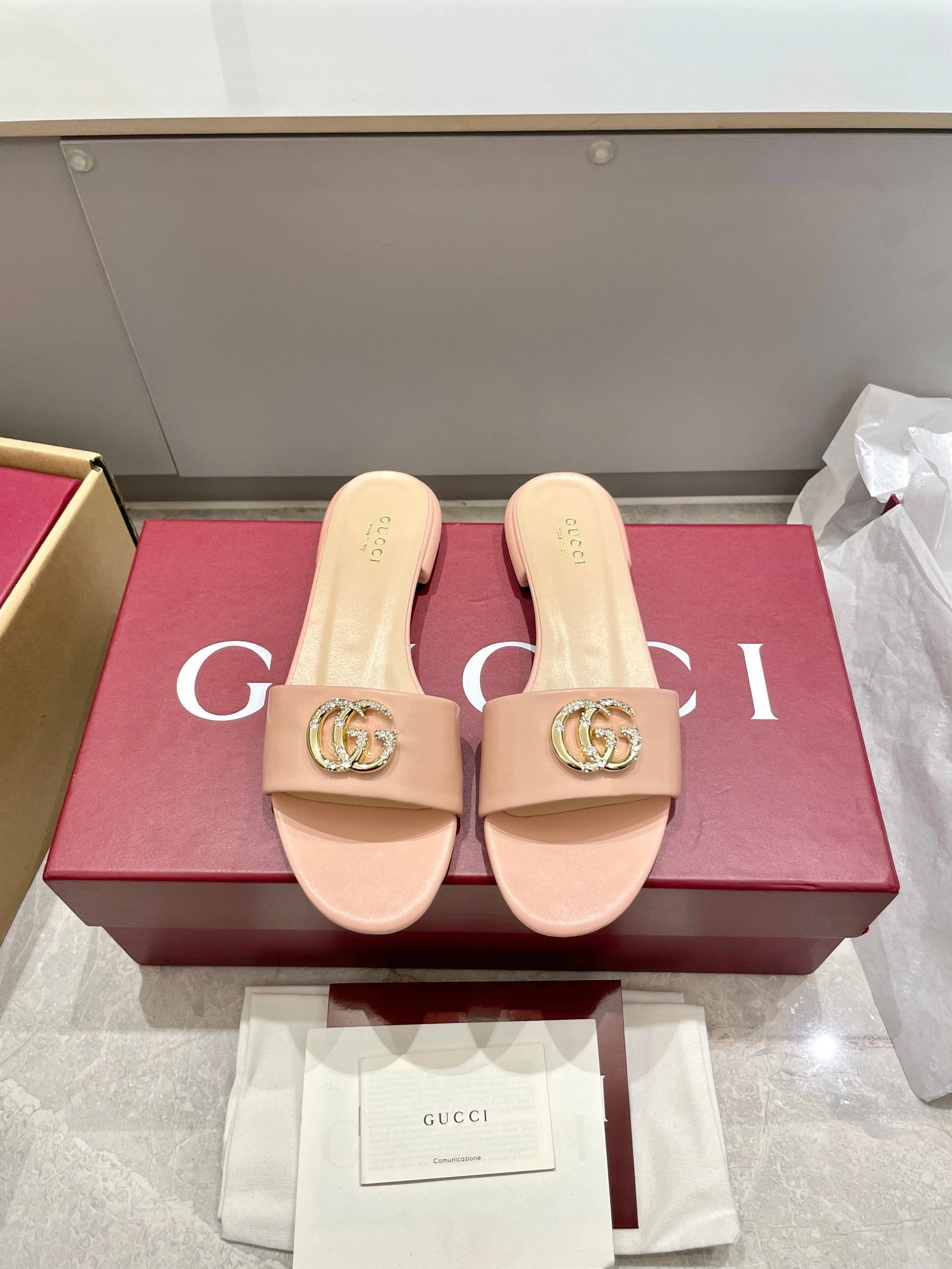 COCO-- 6u33i 816673 C9D00 6809 sheepskin Heel height：1CM item:E-X000D4142