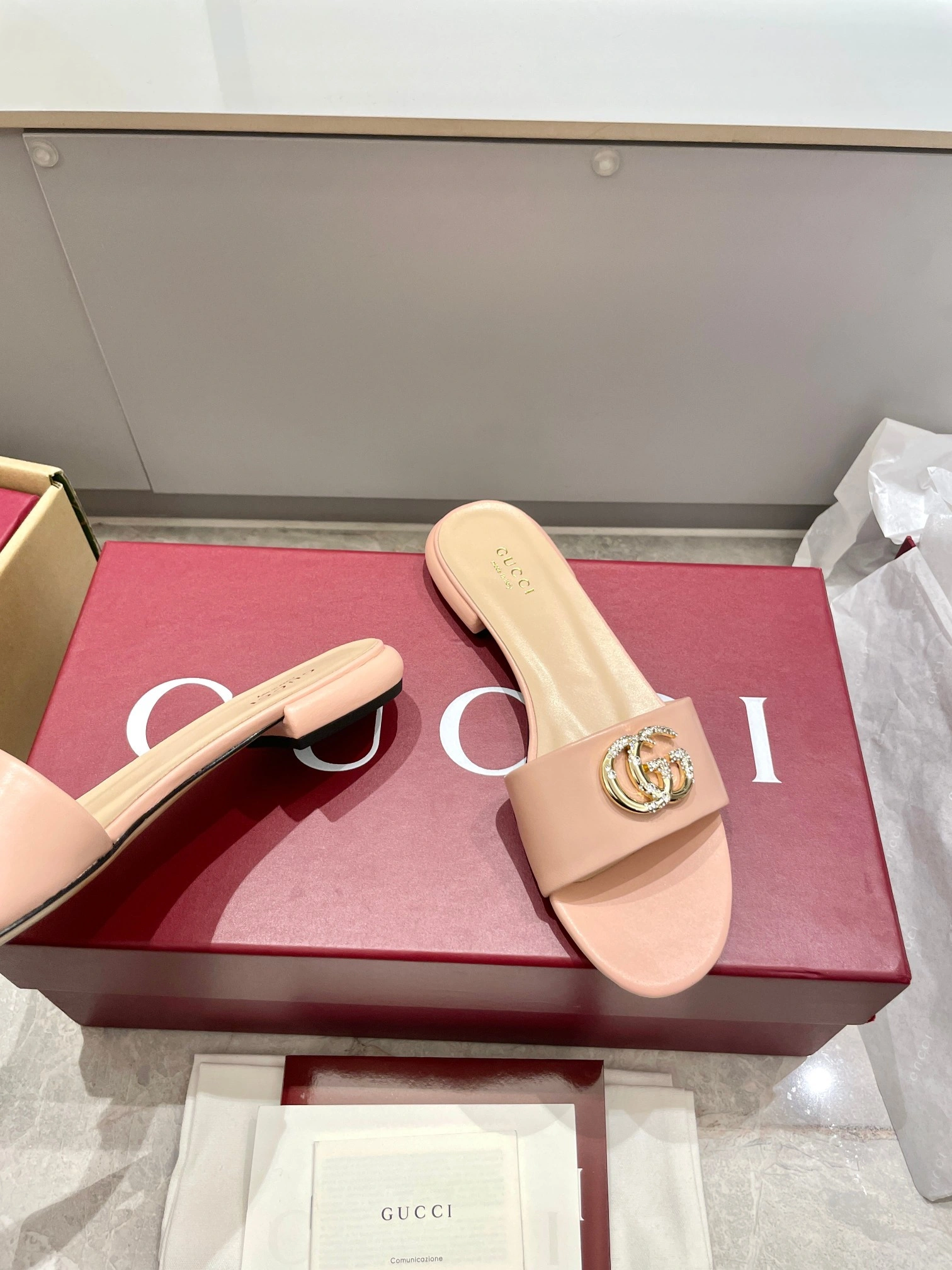 COCO-- 6u33i 816673 C9D00 6809 sheepskin Heel height：1CM item:E-X000D4142