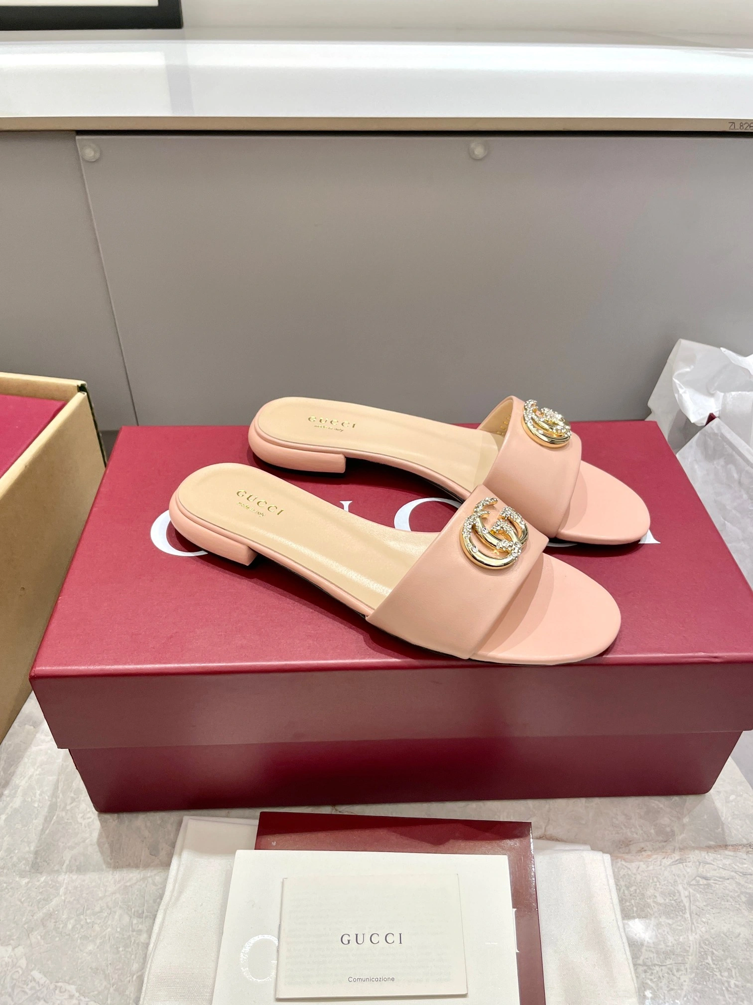 COCO-- 6u33i 816673 C9D00 6809 sheepskin Heel height：1CM item:E-X000D4142