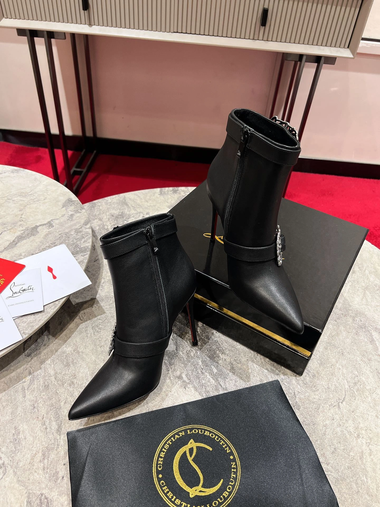 COCO-- 8ou2ou 1250180BK01 cowhide sheepskin Heel height：10CM item:E-X062D1016W