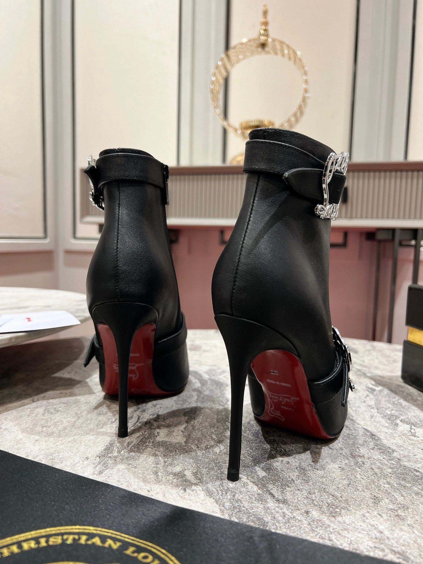 COCO-- 8ou2ou 1250180BK01 cowhide sheepskin Heel height：10CM item:E-X062D1016W
