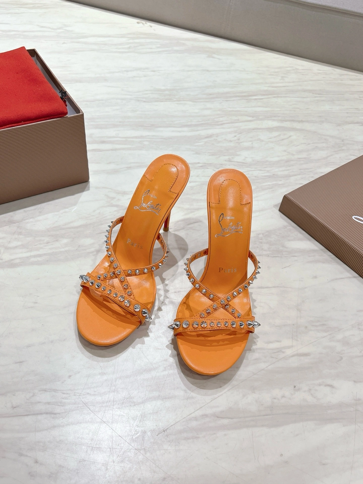 COCO-- 8ou2ou 3240181O349 Heel height：10CM Calfskin sheepskin item:E-X158D4033