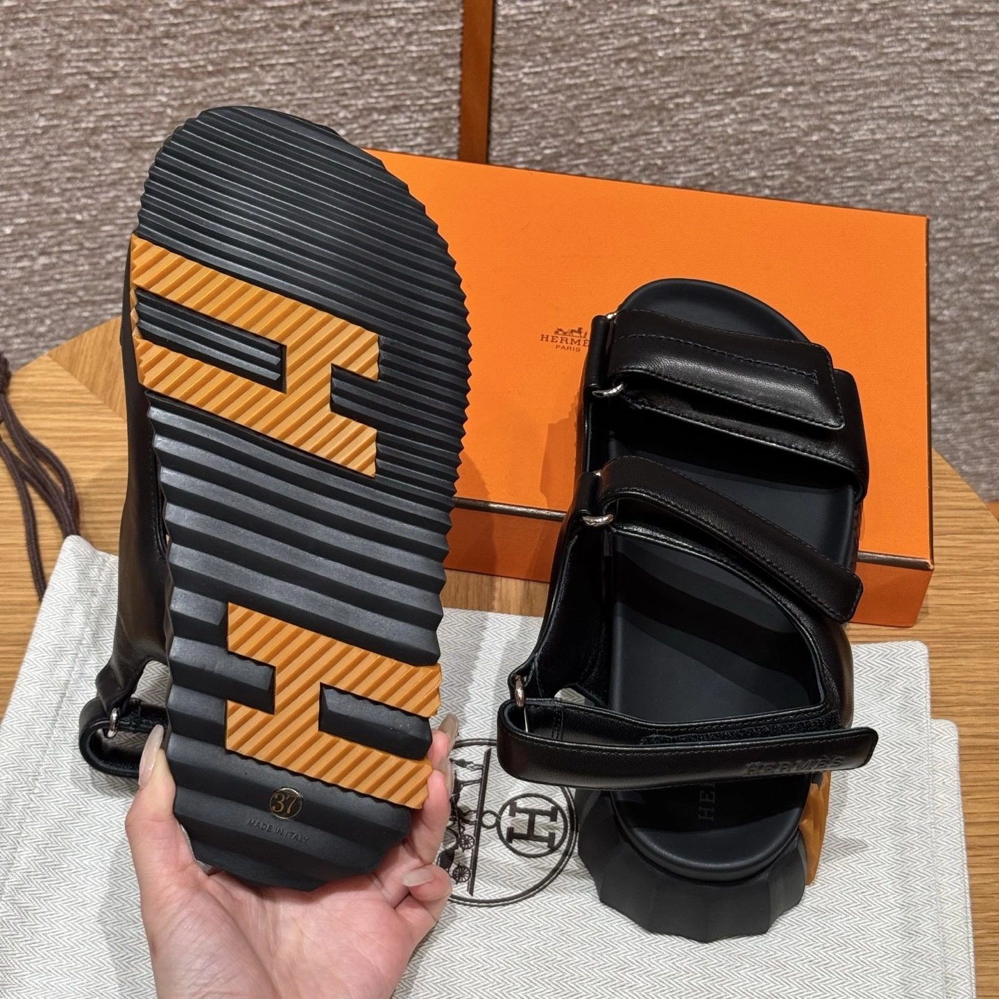 COCO-- H5r75s H242181Z 04 Calfskin Robber outsole item:E-X230F1214