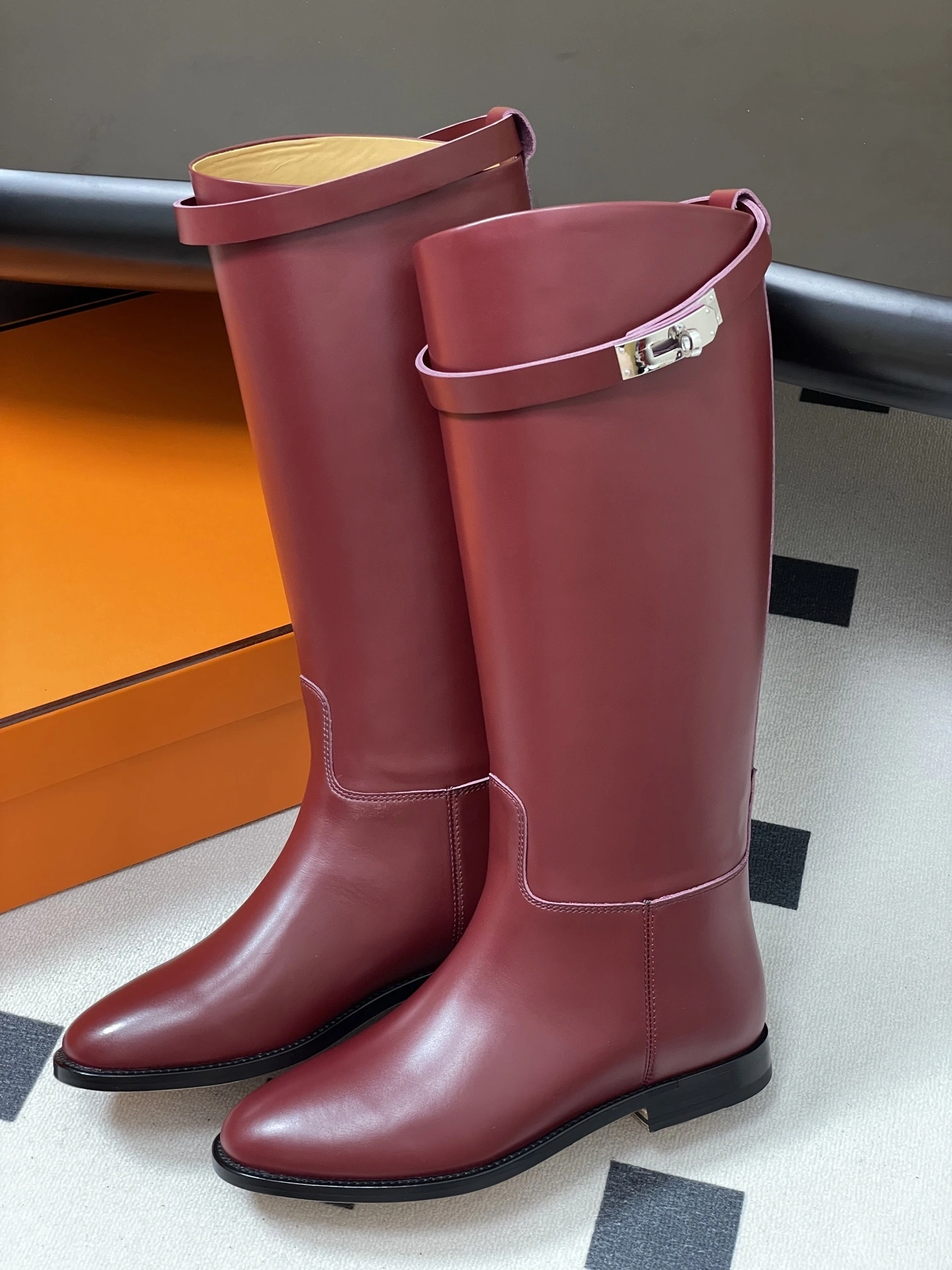 COCO-- H5r75s H252192Z L1 cowhide kelly Jumping Heel height：2CM item:E-X000J2812
