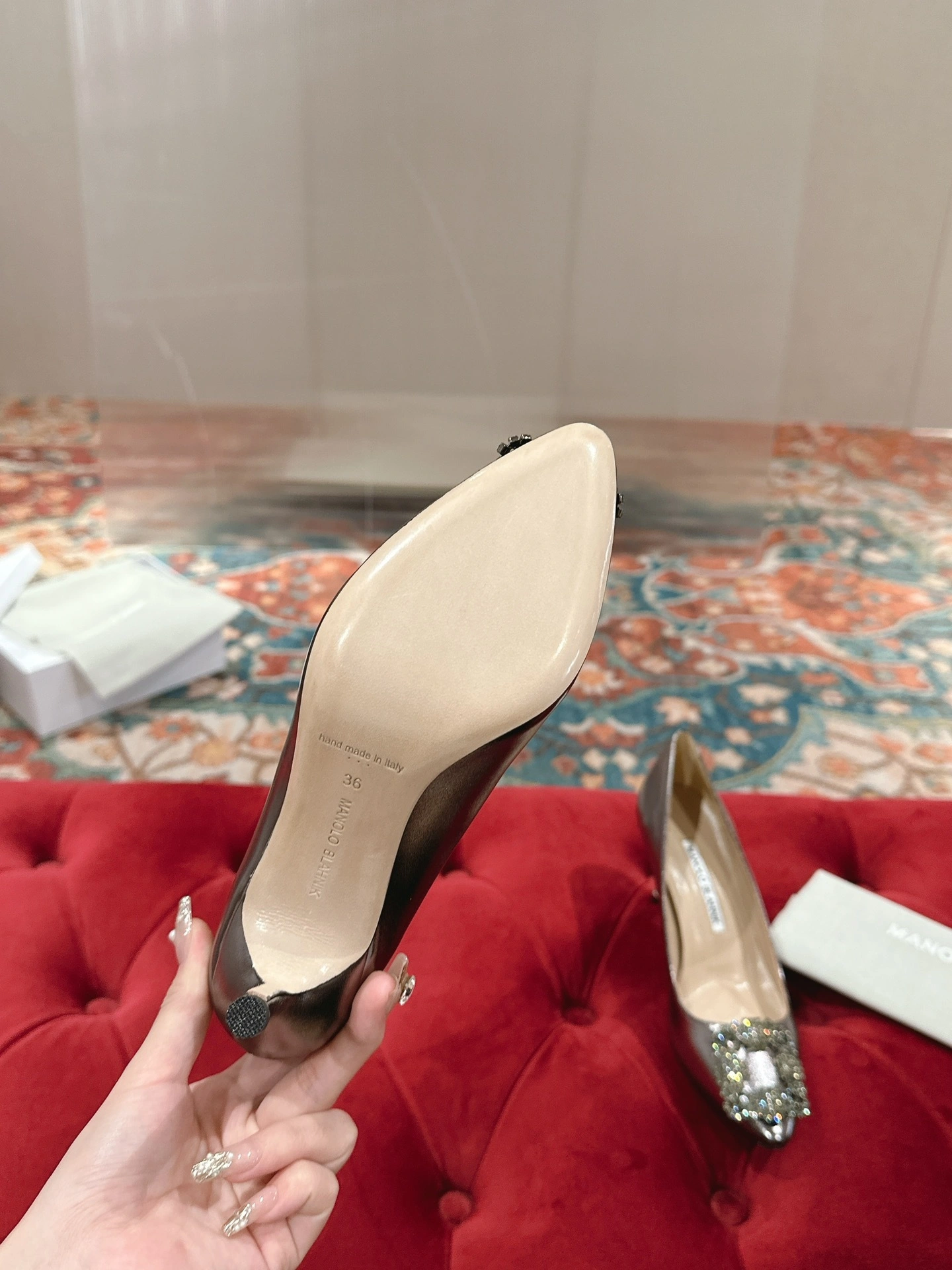COCO-- M19o8o 223-1497-0408 Heel height：7CM cowhide item:D-X158F2510