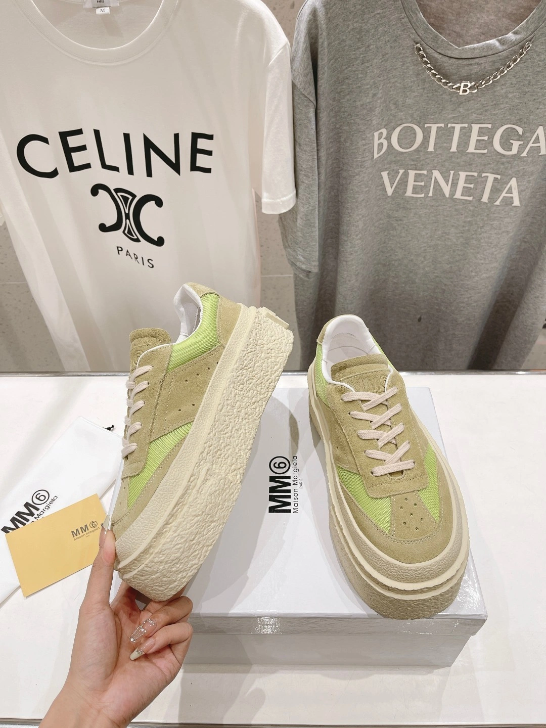 COCO-- S59WS0221P6389T7352 Thick soles：4CM runner Calfskin item:D-X032C0615