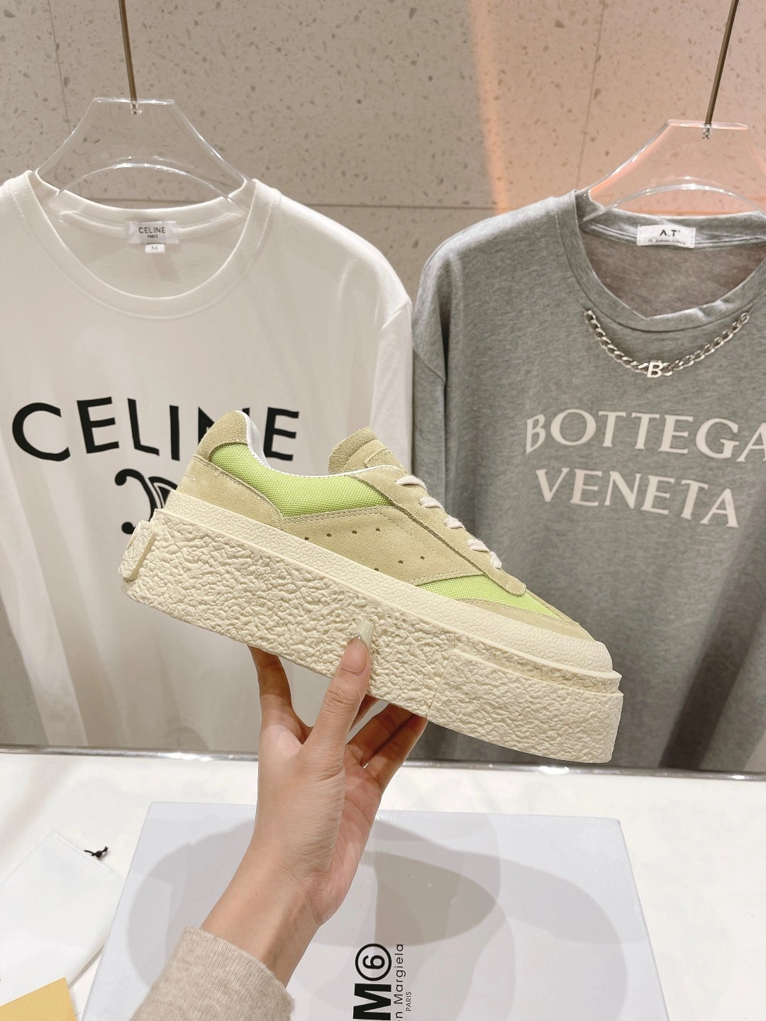 COCO-- S59WS0221P6389T7352 Thick soles：4CM runner Calfskin item:D-X032C0615