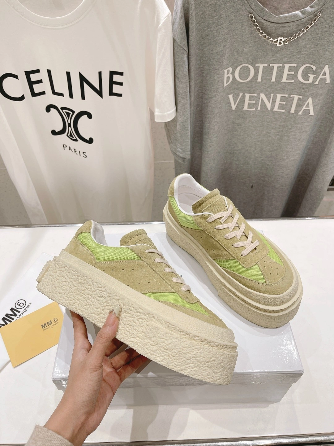 COCO-- S59WS0221P6389T7352 Thick soles：4CM runner Calfskin item:D-X032C0615
