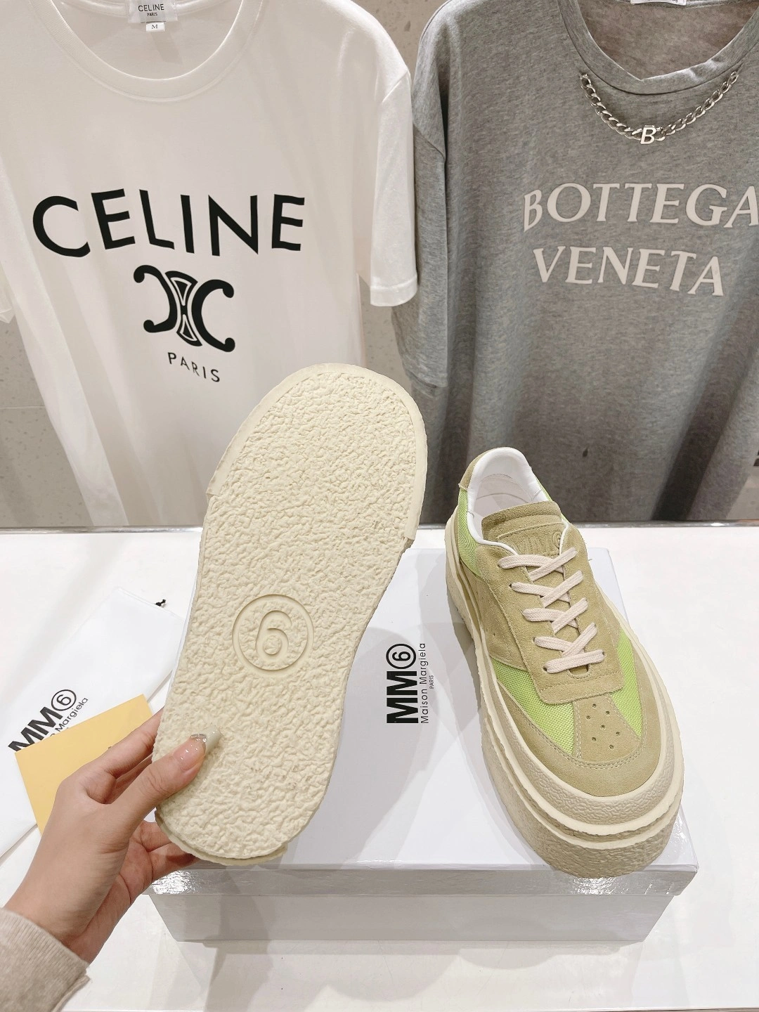 COCO-- S59WS0221P6389T7352 Thick soles：4CM runner Calfskin item:D-X032C0615