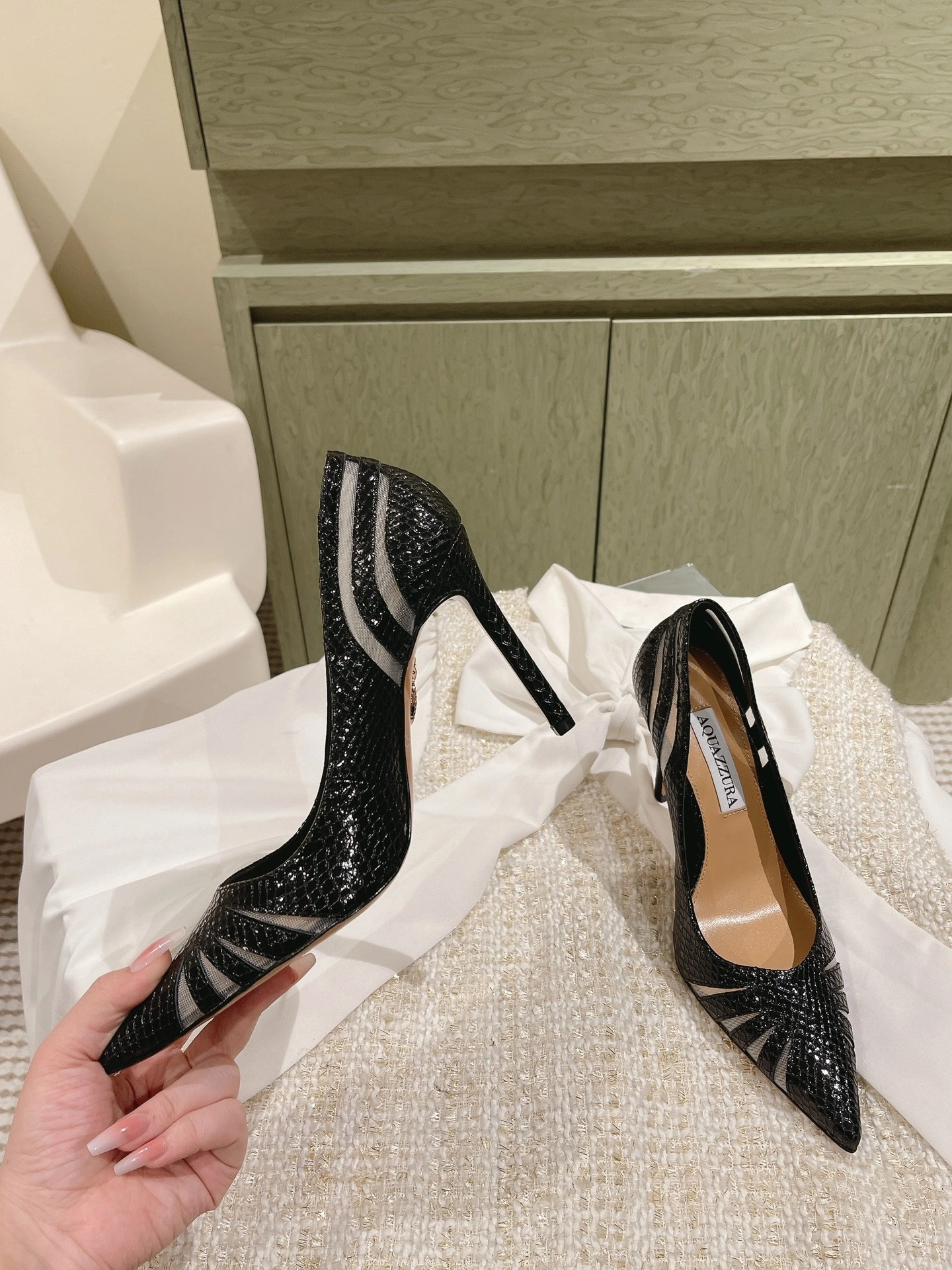 COCO-- TSYHIGP0-MKH-000 Heel height：10CM waxed skin sheepskin item:D-X032C1490
