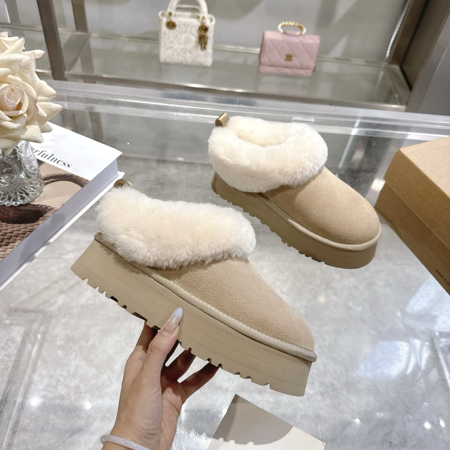COCO-- U66 1171393-MDSD Slipper Evolution cowhide sheepskin item:E-X000K1232