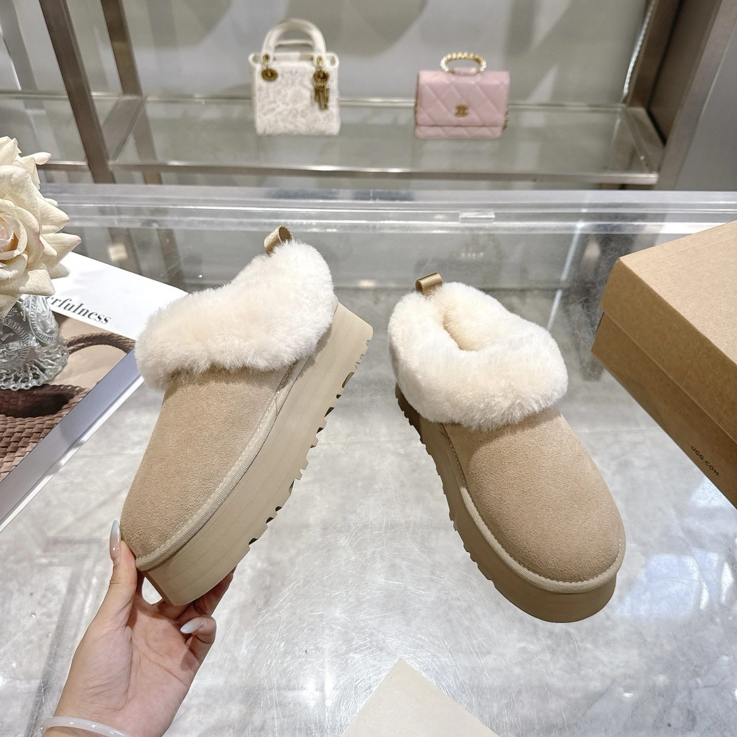 COCO-- U66 1171393-MDSD Slipper Evolution cowhide sheepskin item:E-X000K1232