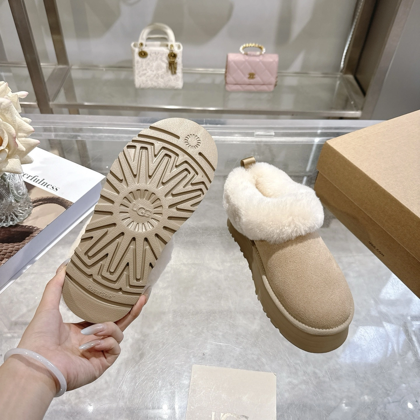 COCO-- U66 1171393-MDSD Slipper Evolution cowhide sheepskin item:E-X000K1232