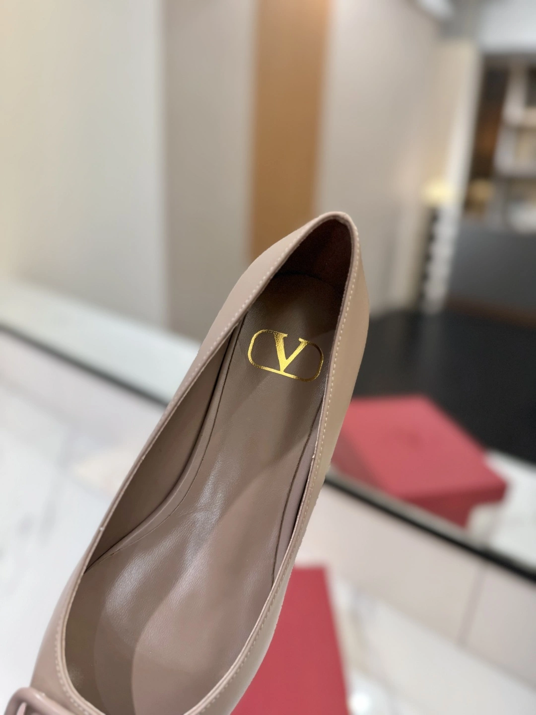 COCO-- V1859ti9o TW2S0T72MZFP45 Heel height：1CM goatskin Calfskin item:E-X138C3029