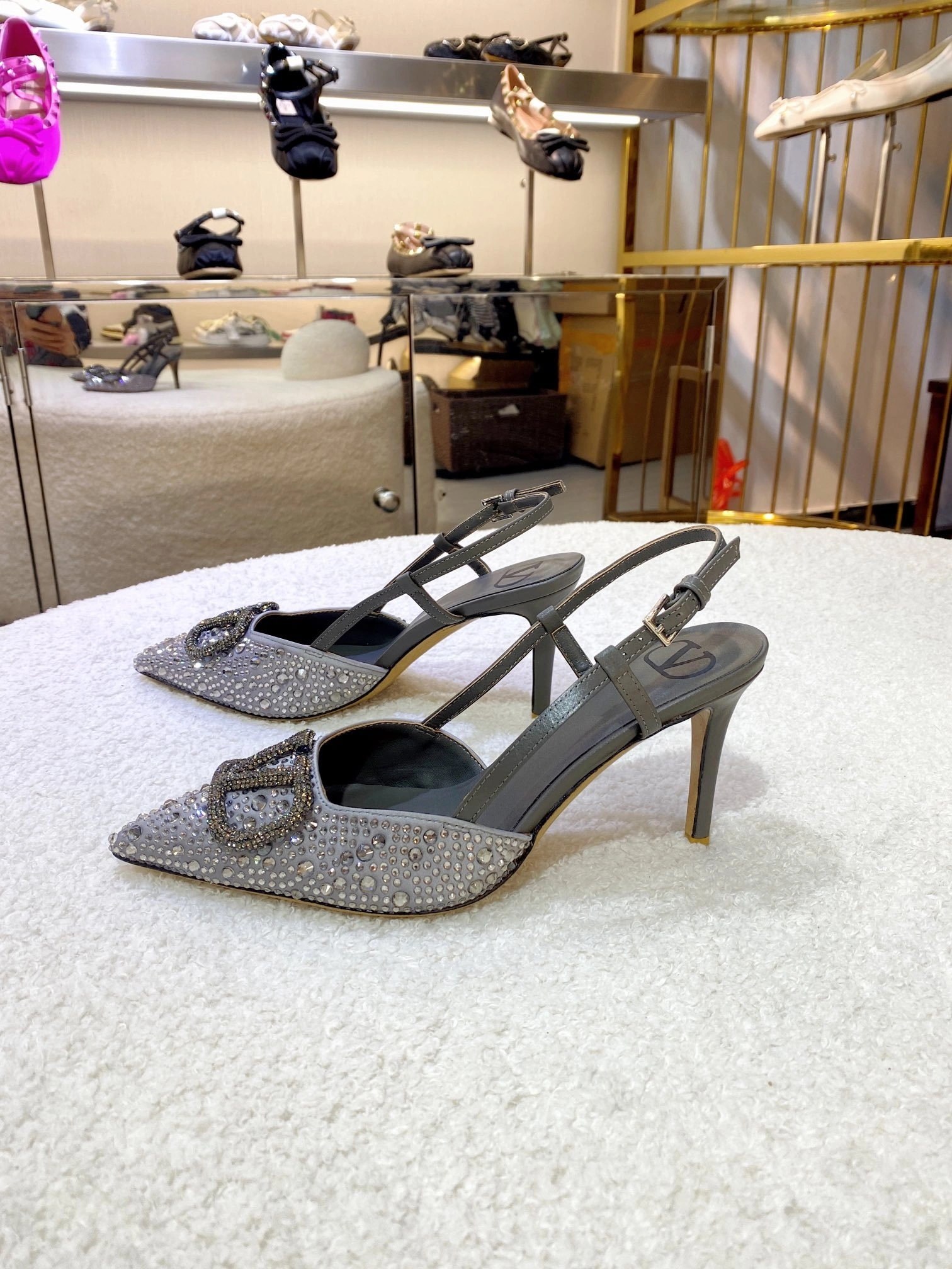 COCO-- V1859ti9o WS0R01SPCZPV cowhide sheepskin Heel height：8CM item:E-X187A1034