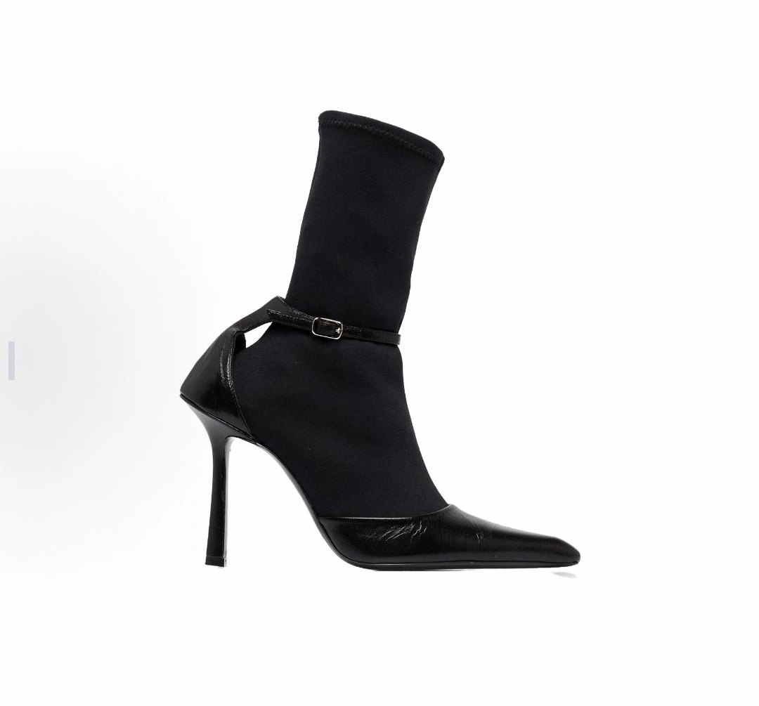 COCO-- W196 30322B013001 Calfskin sheepskin Heel height：10CM item:E-X158C0705