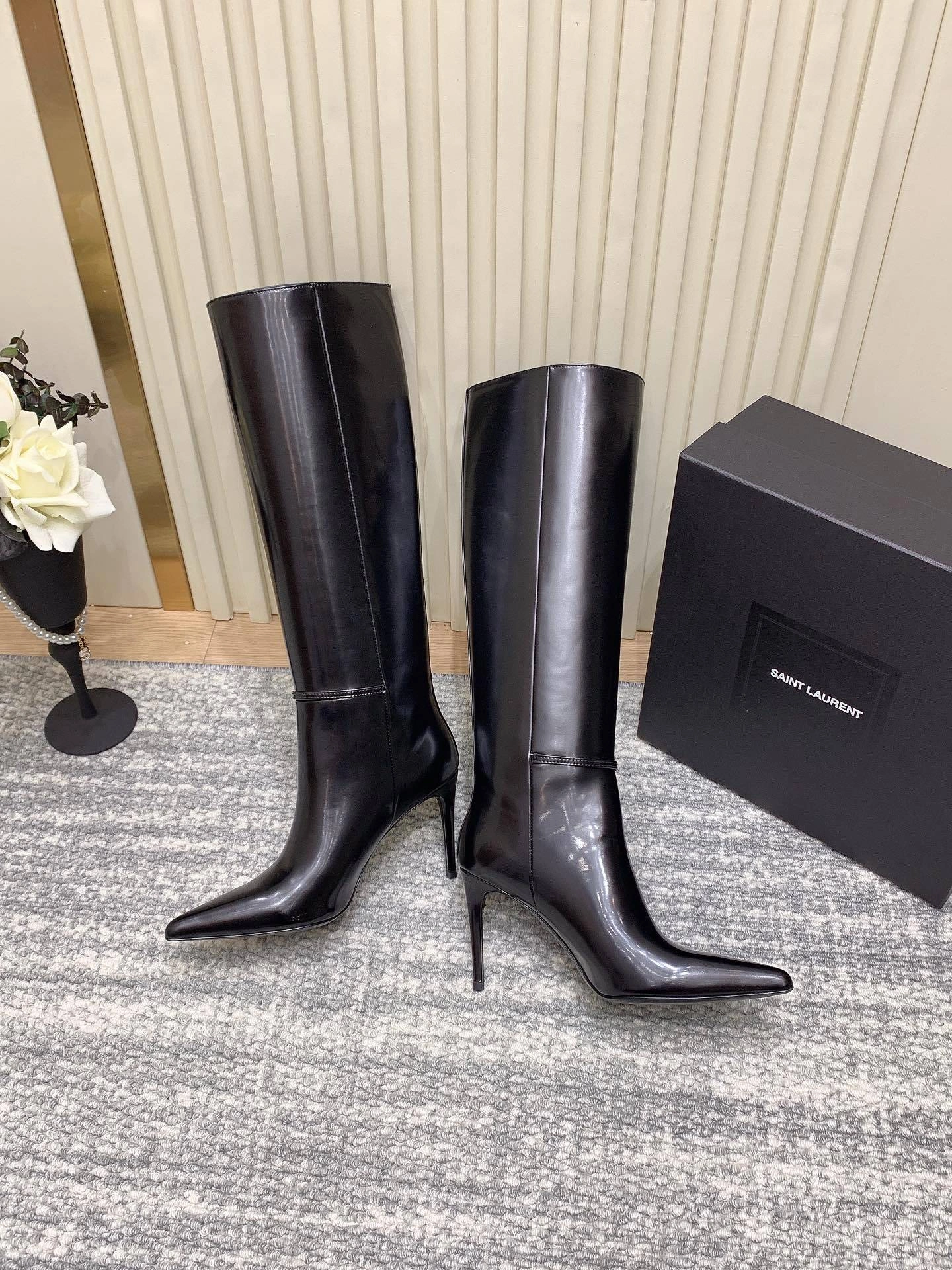 COCO-- Yv5s 755190AAAPI1000 Heel height：10CM cowhide sheepskin item:D-X230L2052