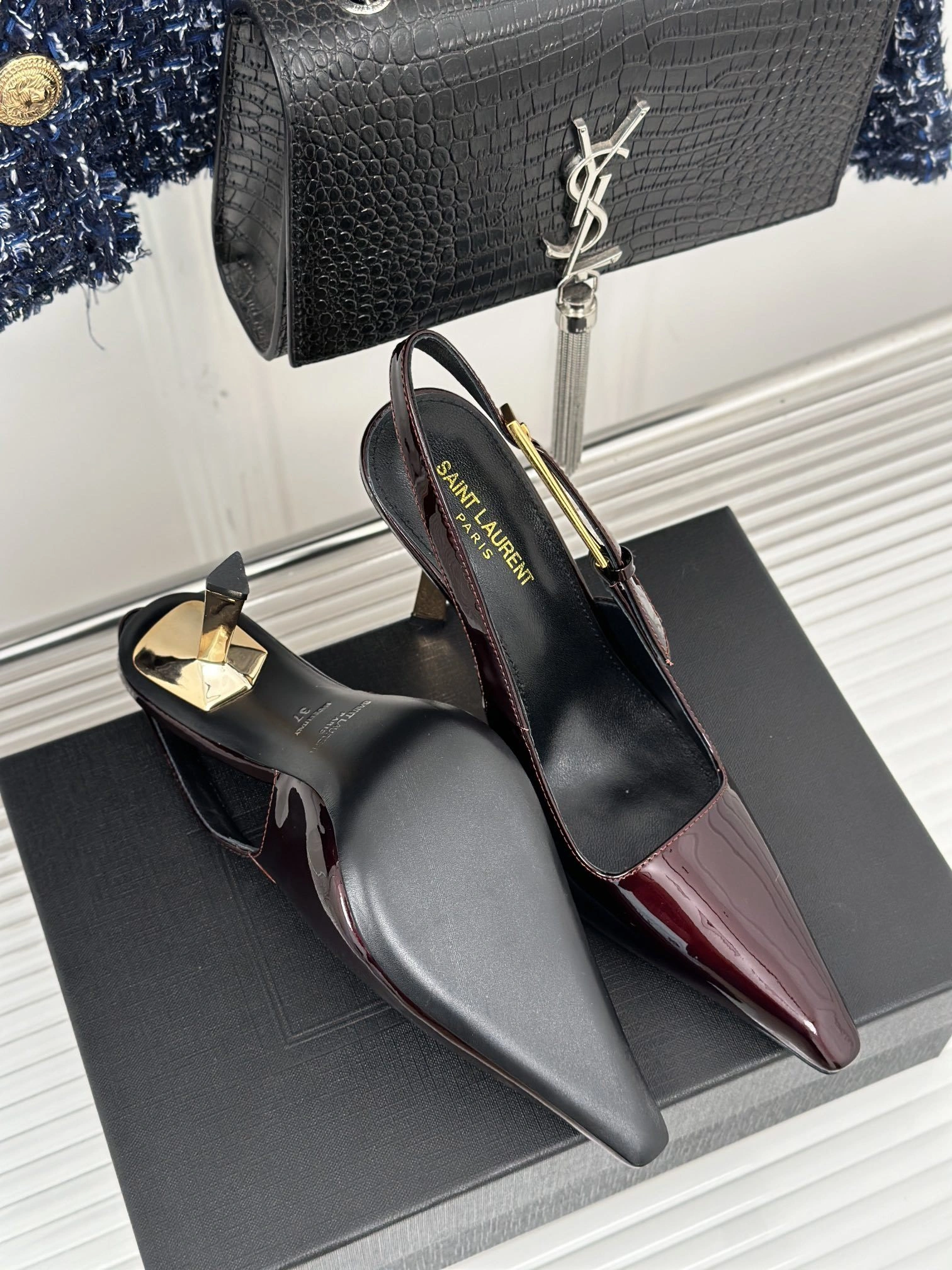 COCO-- Yv5s 799704AAAPQ2226 cowhide sheepskin Heel height：10CM item:E-X000G1102