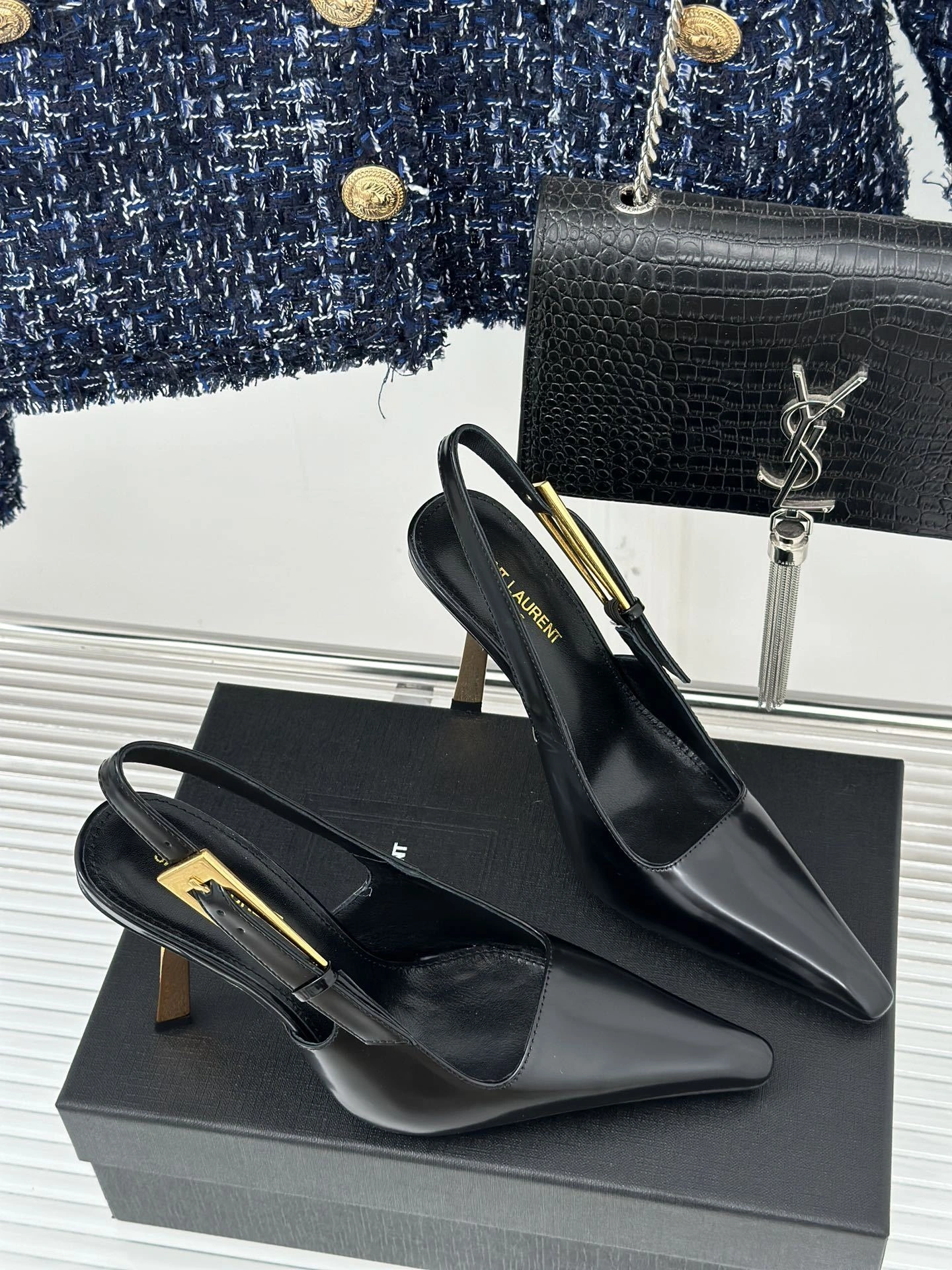 COCO-- Yv5s 799704AAAZY1000 cowhide sheepskin Heel height：9CM item:E-X479G1101