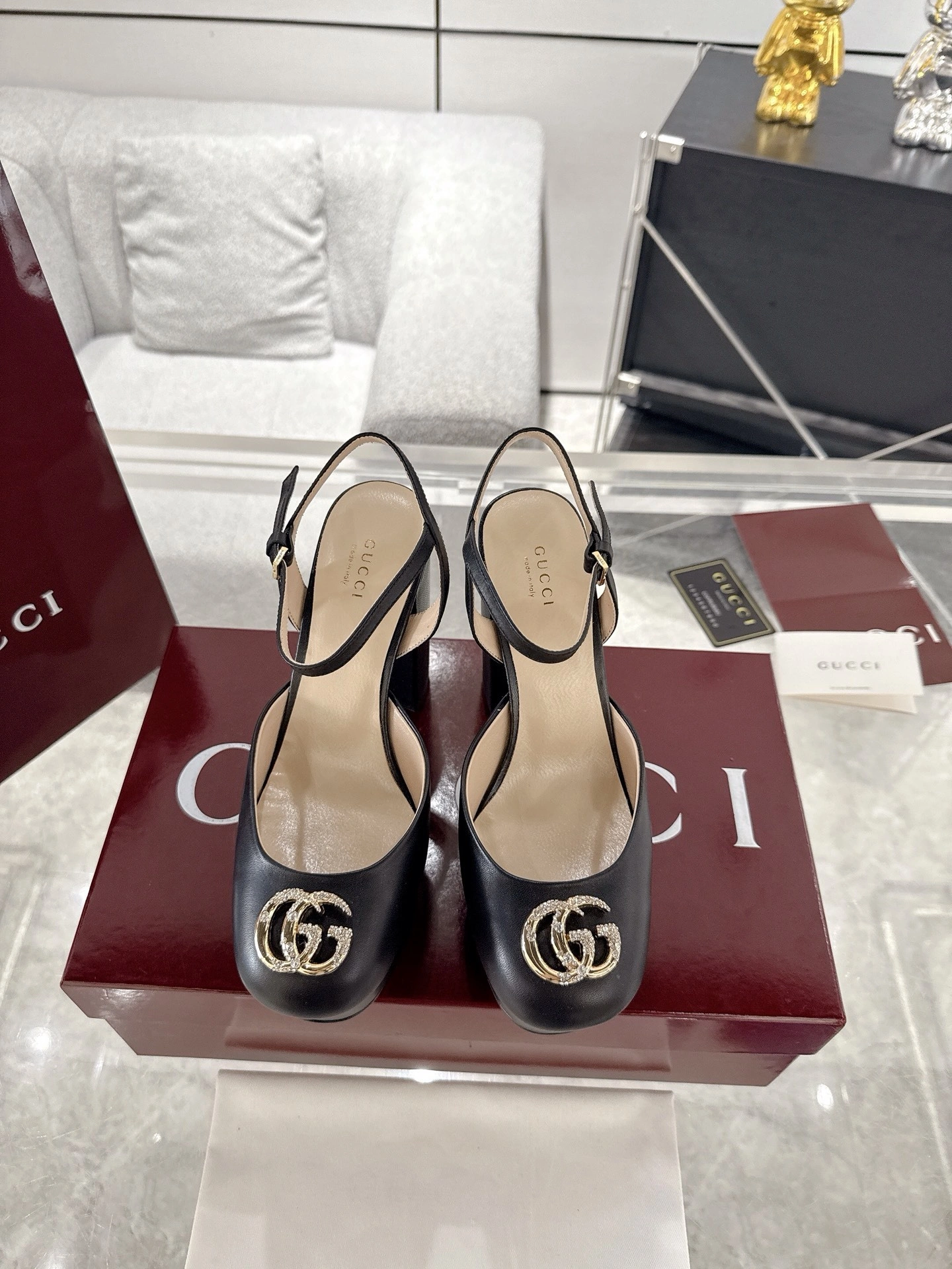 COCO- 6u33i 813002 C9D00 1000 sheephide heel-height:12cm item:E-X000F1949