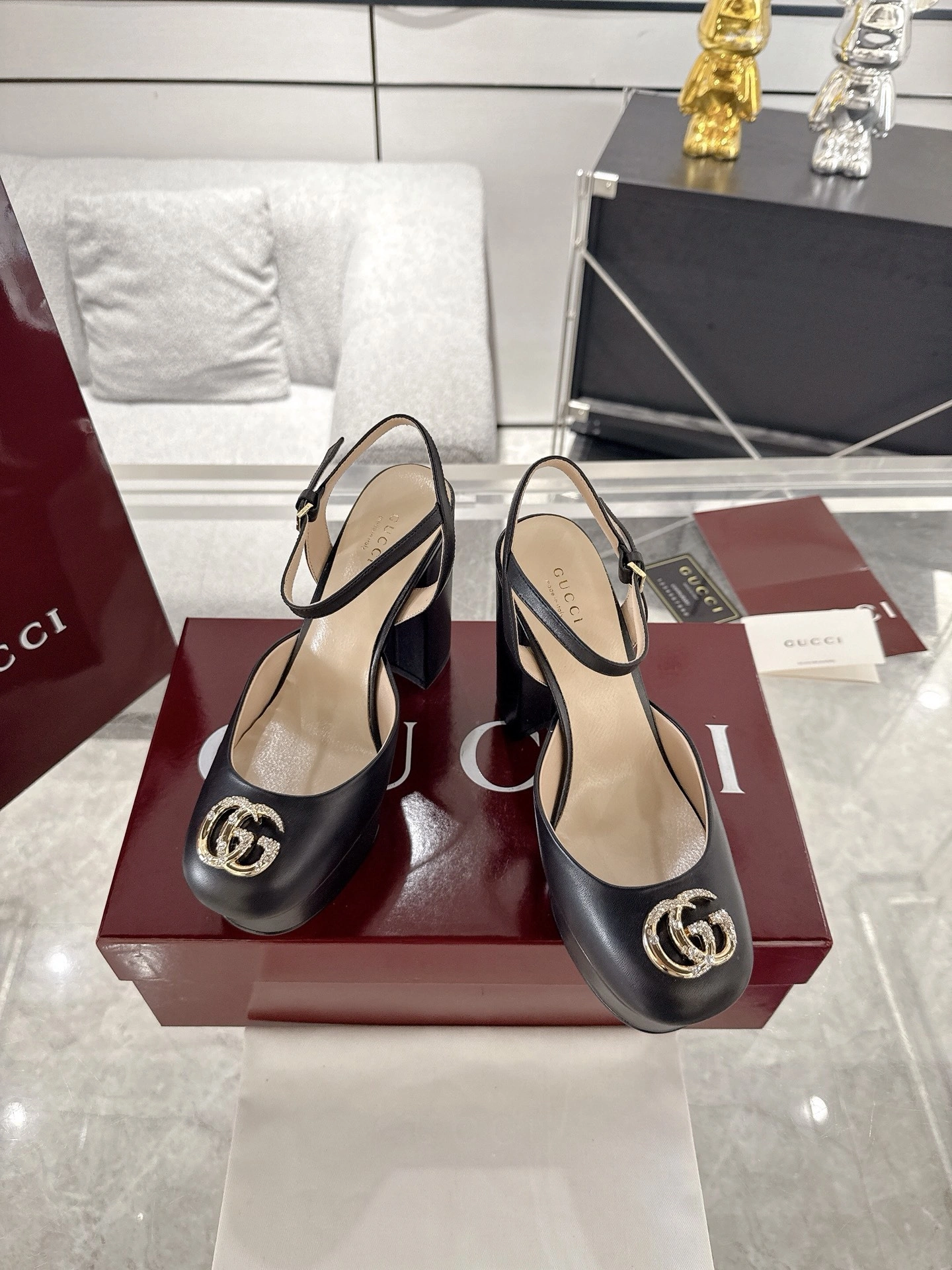 COCO- 6u33i 813002 C9D00 1000 sheephide heel-height:12cm item:E-X000F1949